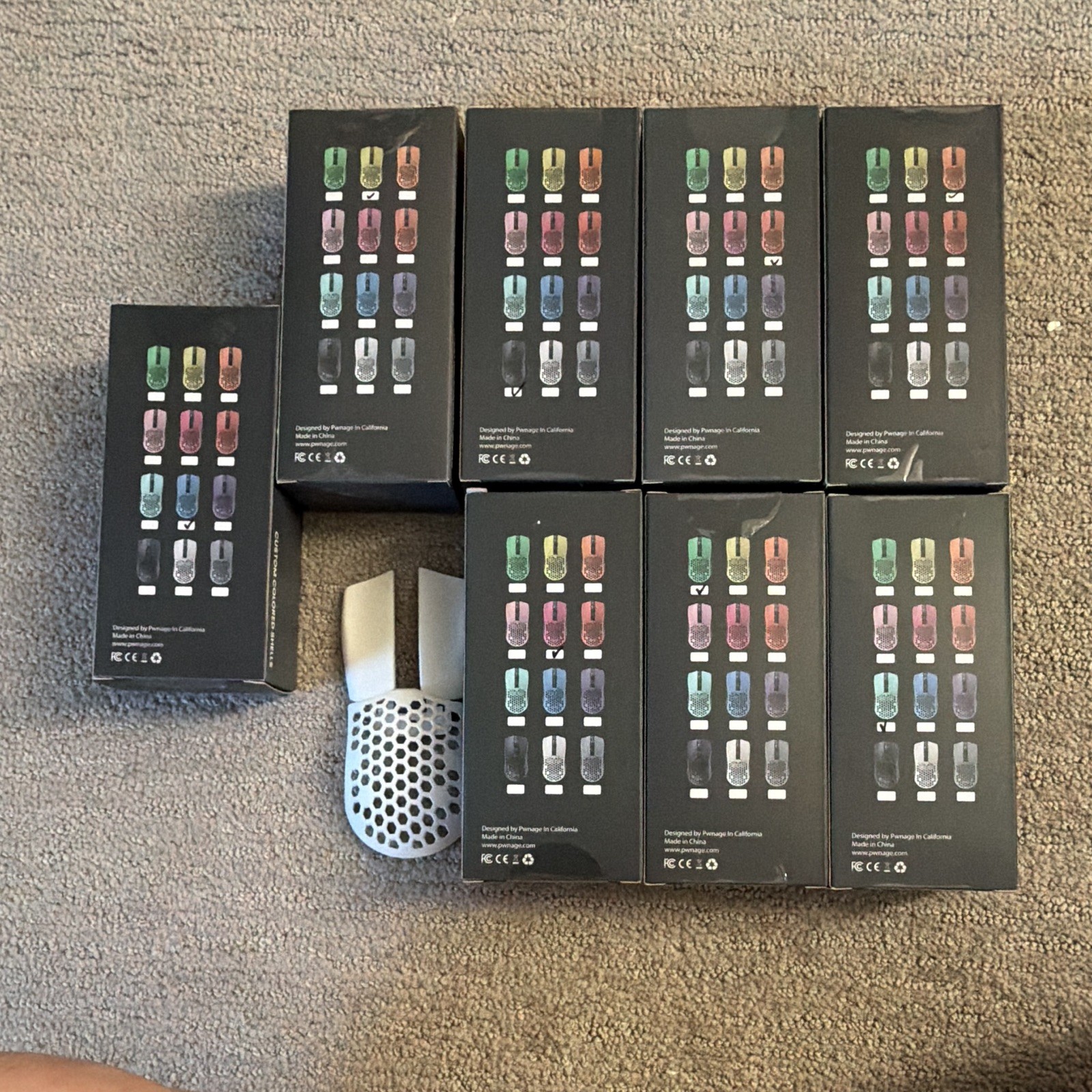 Pwnage Symm 2 Ultra Custom Colored Shells Lot Of 9 NEW IN BOX