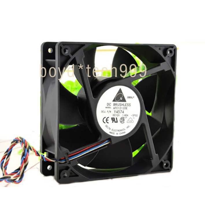 Connector Cooling Fan For DELTA AFC1212DE 120*120*38MM 12V 1.6A 12CM 5Pin DELL