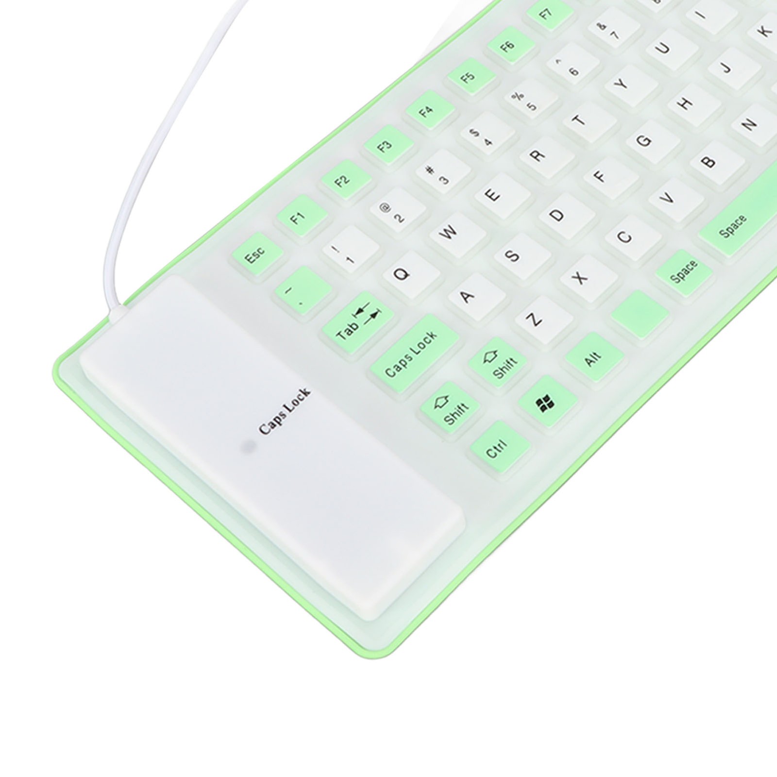 Silicone Keyboard Fully Sealed Design Lightweight Portable Silent Soft Comf YTDV