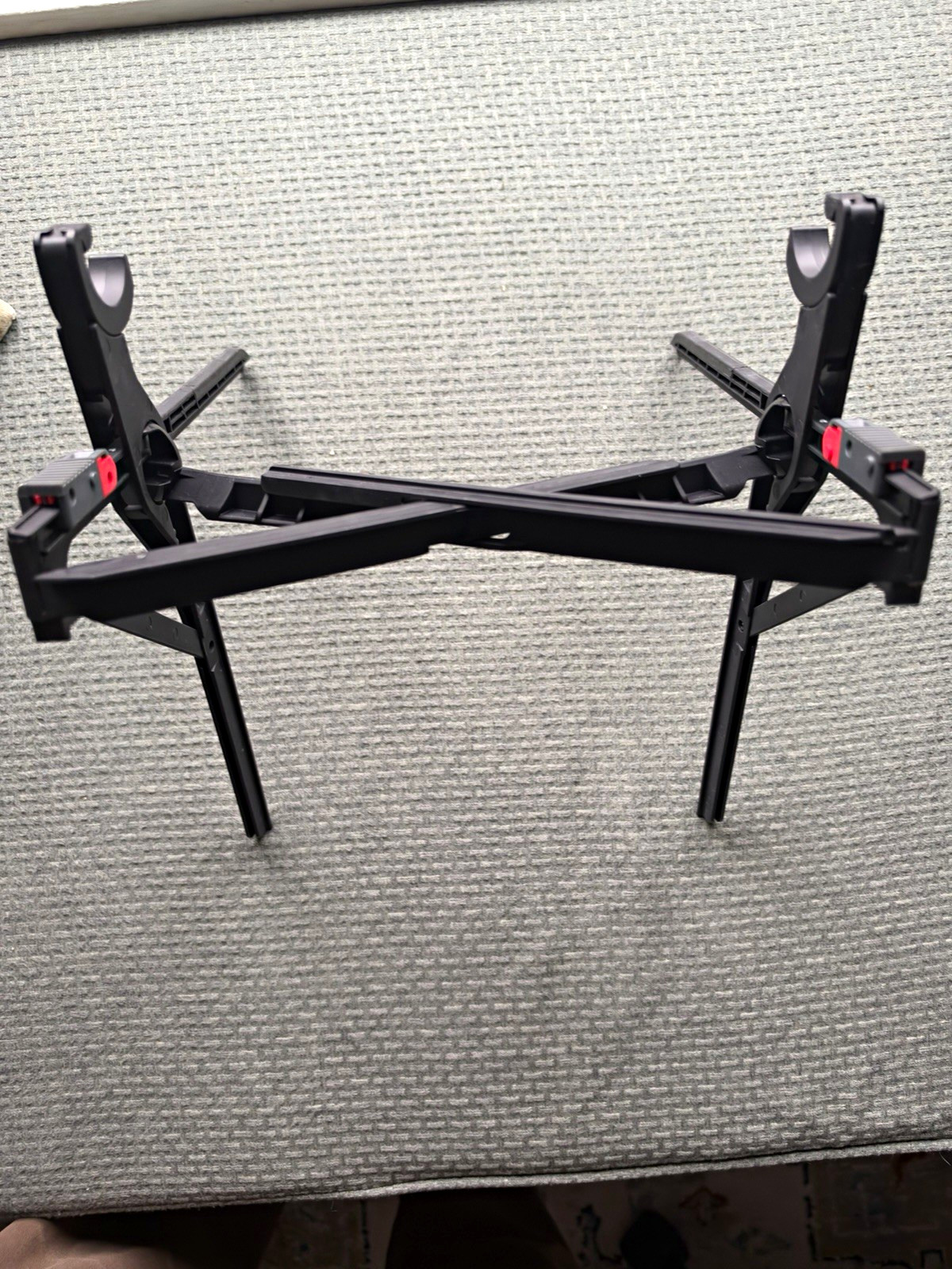 Roost Adjustable Foldable Laptop Stand, Black Plastic Universal Compatibility