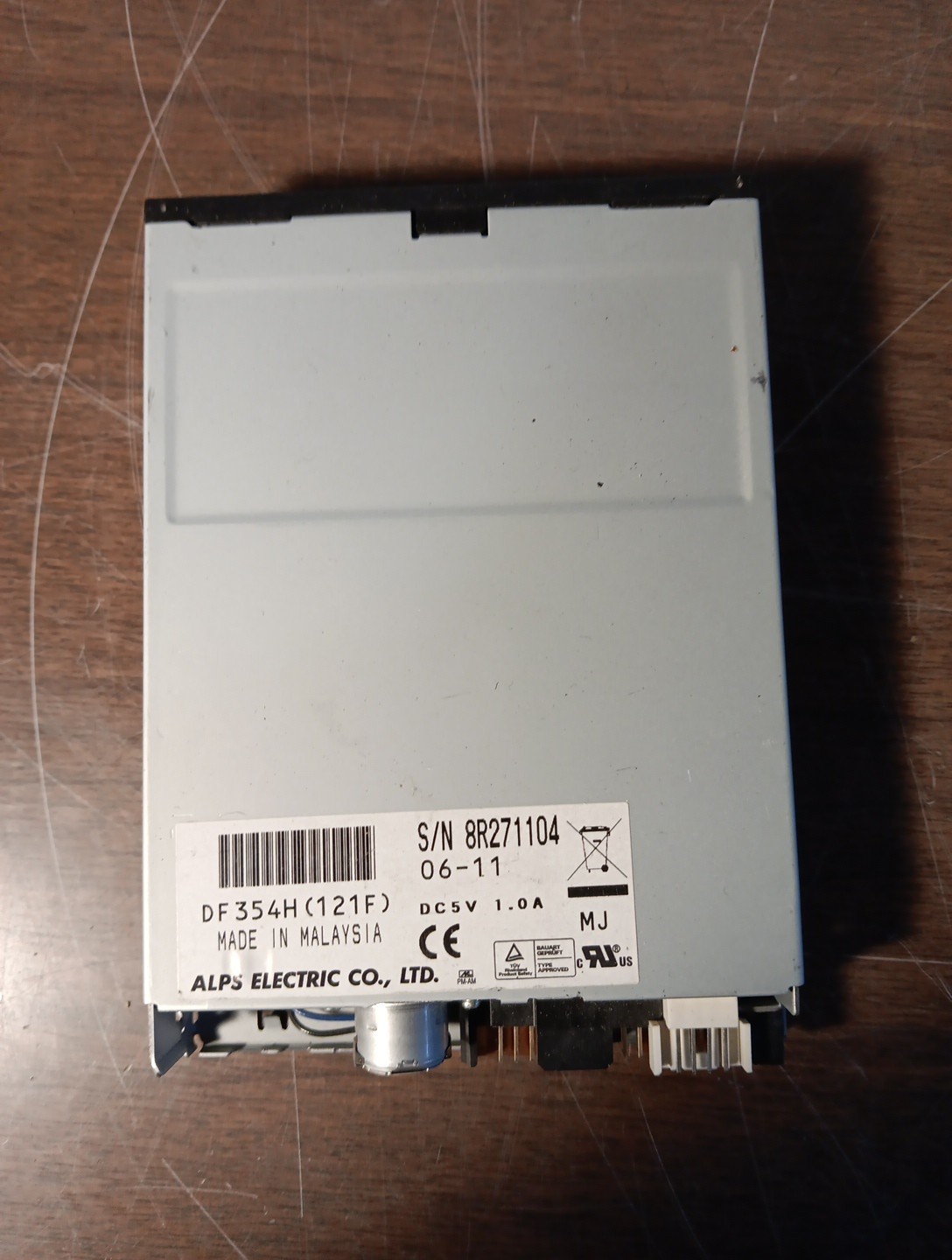 Alps Electric Co  DF354H(121F)  Black Front - Floppy Disk Drive-301