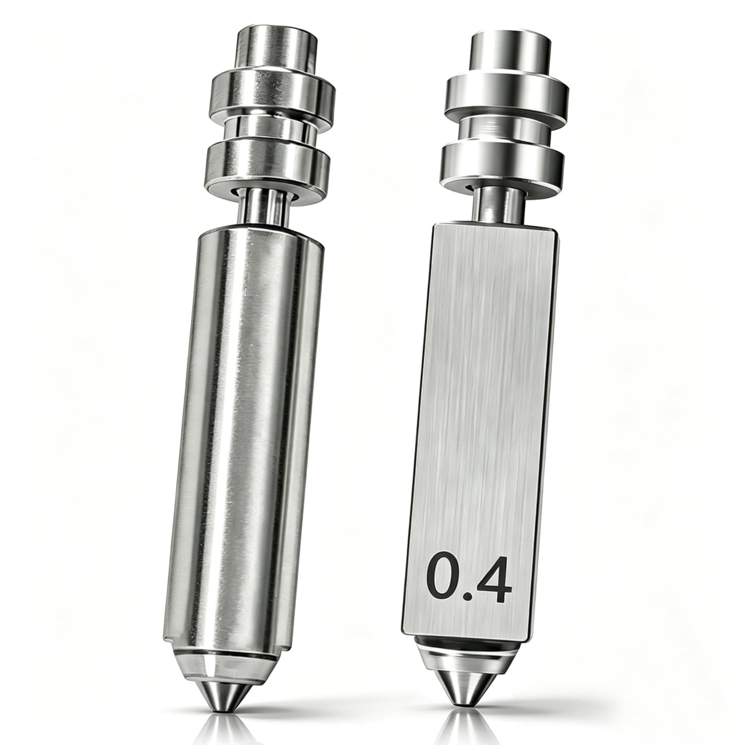 2PK 0.4MM Nozzles Integrated Hardened Steel Nozzles for Anycubic Kobra X, Nickel