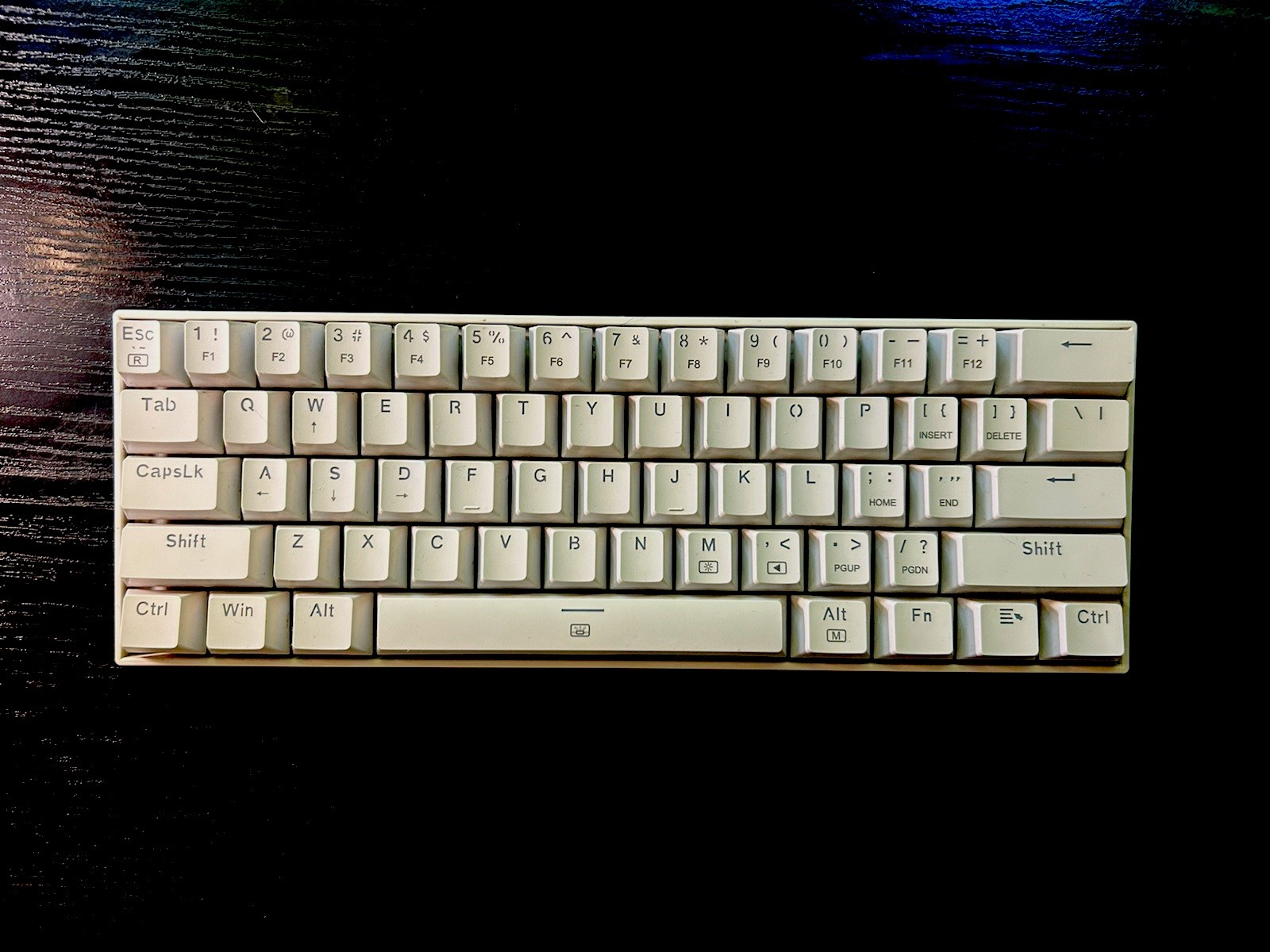 Redragon K530W-RGB White Compact Mechanical Wired USB-C Keyboard, English