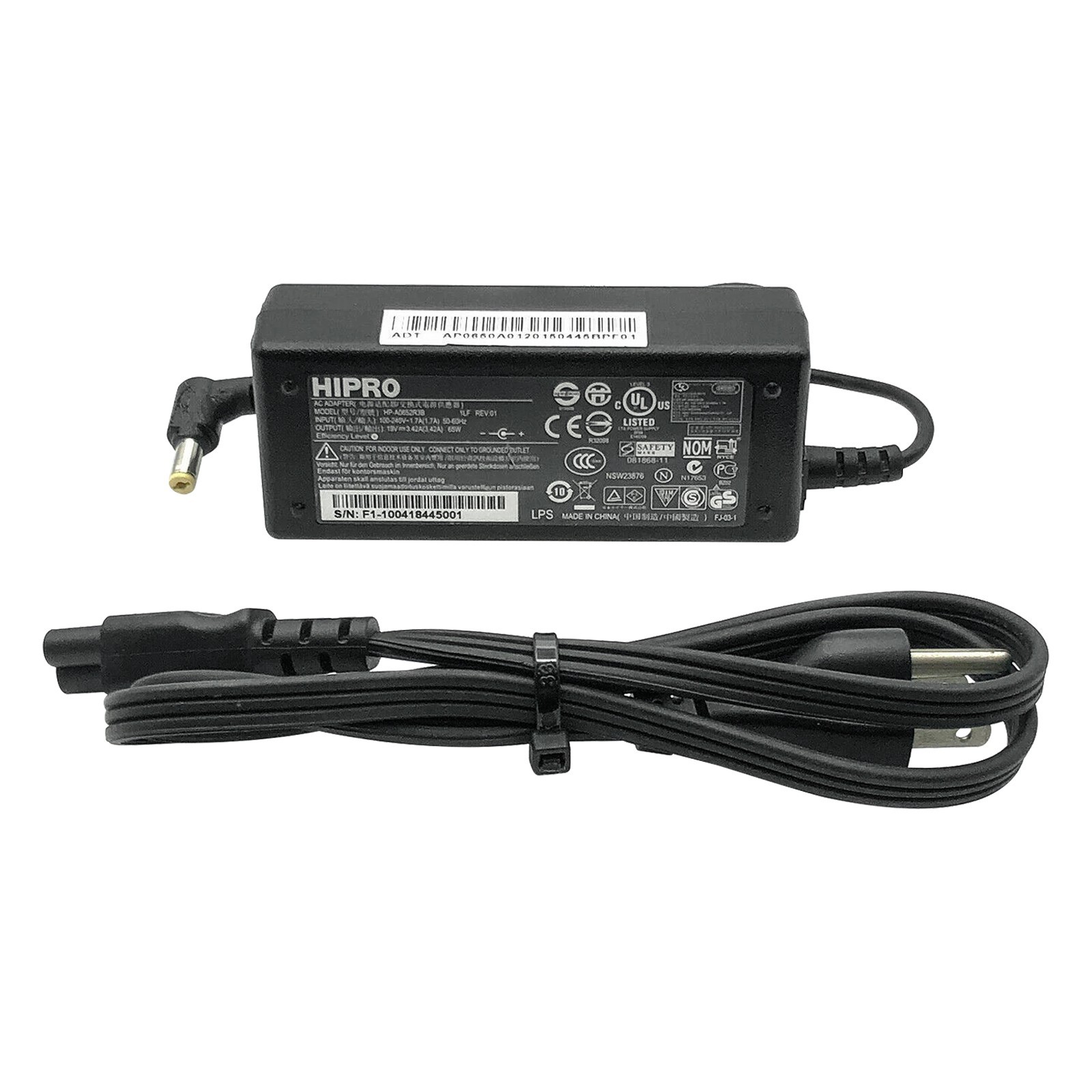 NEW Genuine Hipro AC Adapter for Acer Aspire 1000Z 2000Z 5000Z 7000Z Series