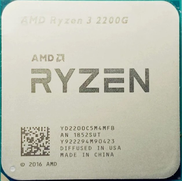 Lot (10 units) of AMD CPU Ryzen 3 2200G 3.5GHz Socket AM4