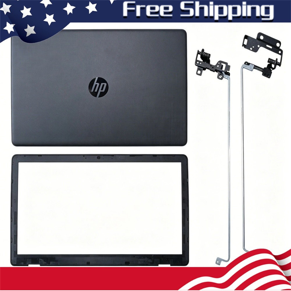 New for HP 17-BS 17-AK AY 17G-BR Black LCD Back Cover+Bezel+Hinges 933298-001