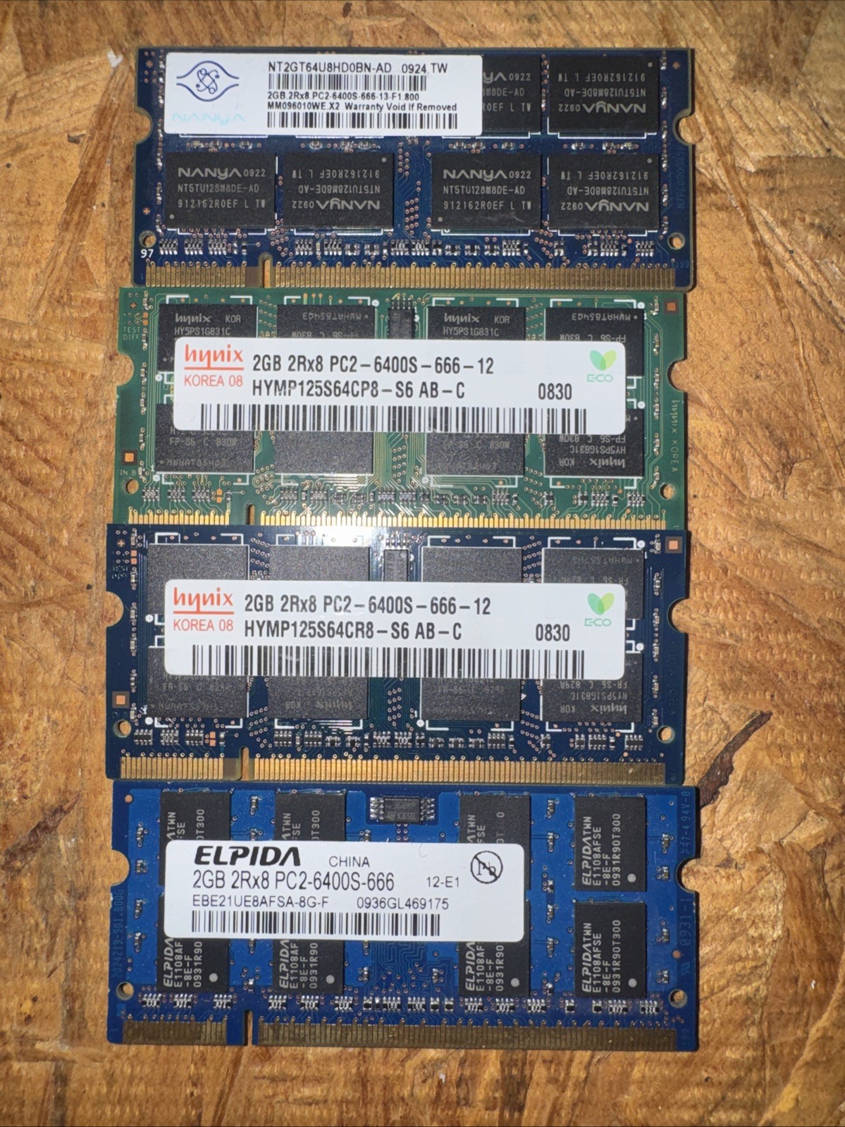 2GB DDR2 SO-DIMM 800MHz Mixed Brands