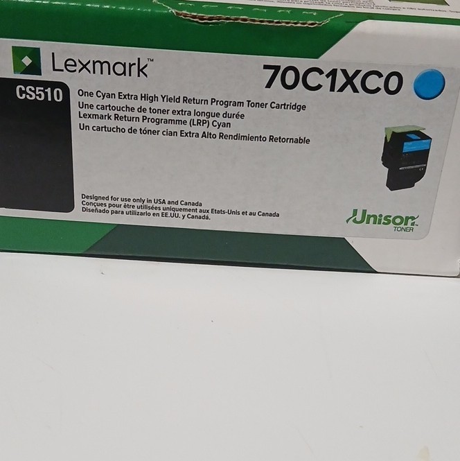 Lexmark 70C1XC0 Cyan Extra High Yield Unison Toner Cartridge  - New