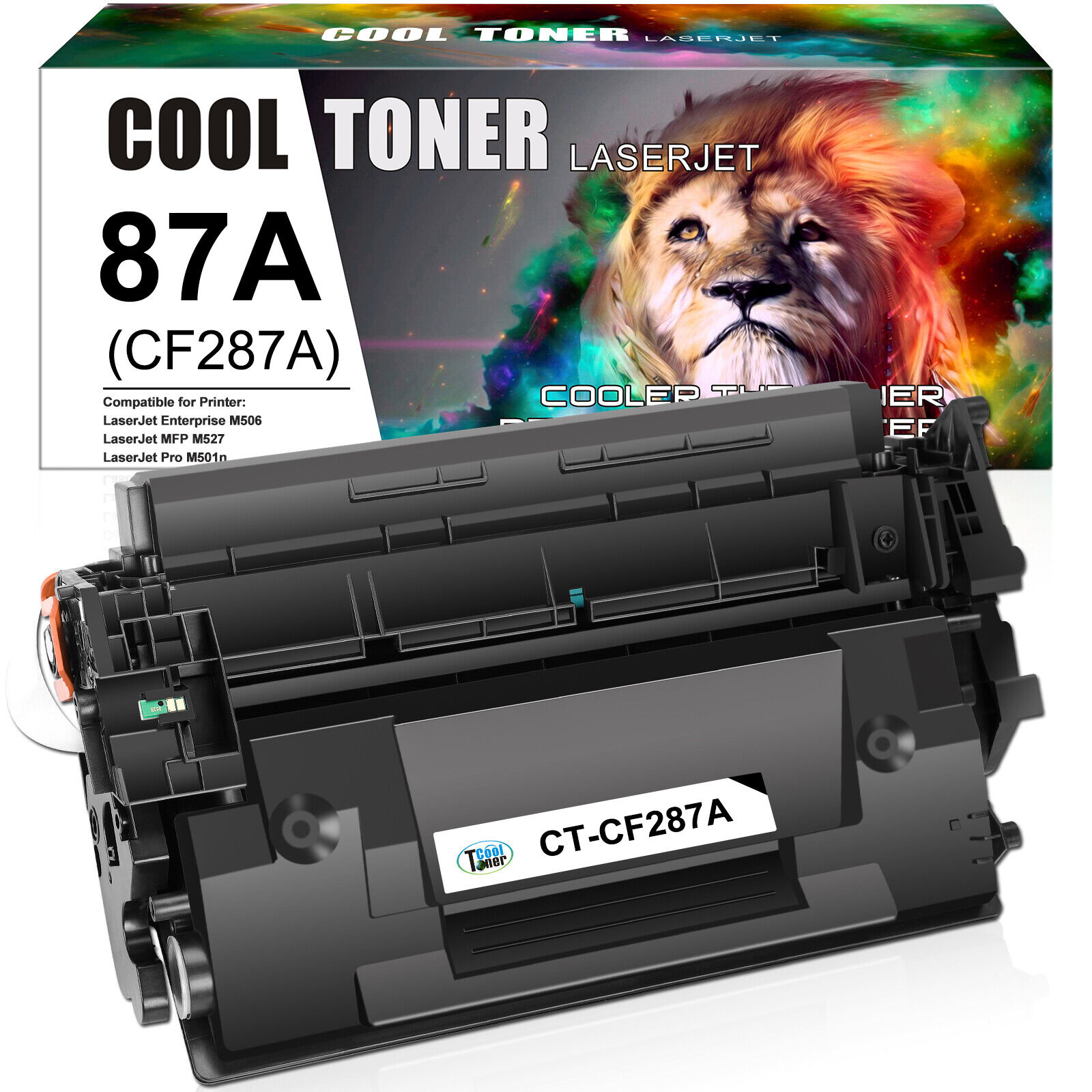 1PK CF287A Toner Cartridge for HP LaserJet Managed E50045dw M506dnm M506xm