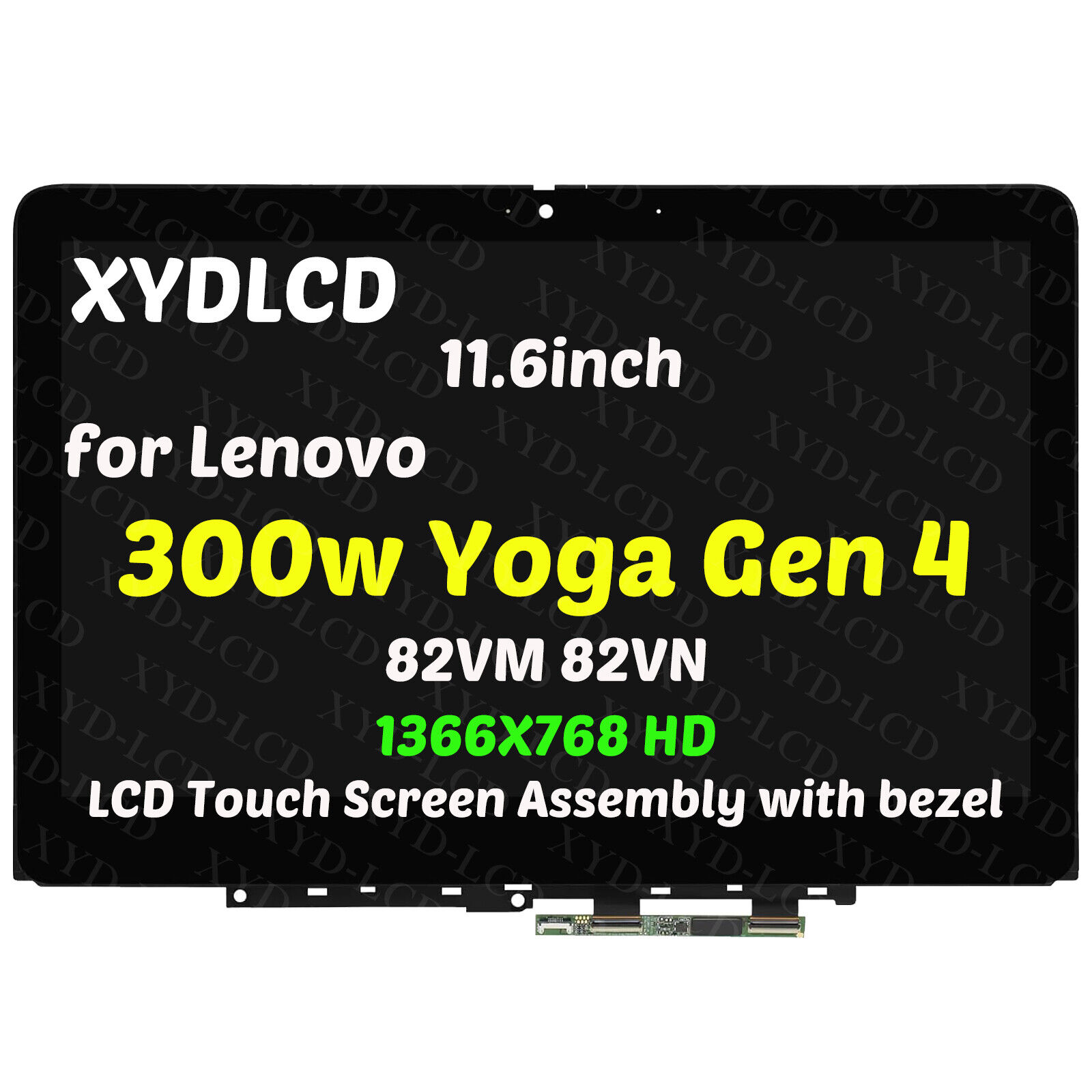 20PCS Wholesale for Lenovo 300w Yoga Gen 4 82VM LCD Screen Assembly 5M11H61340