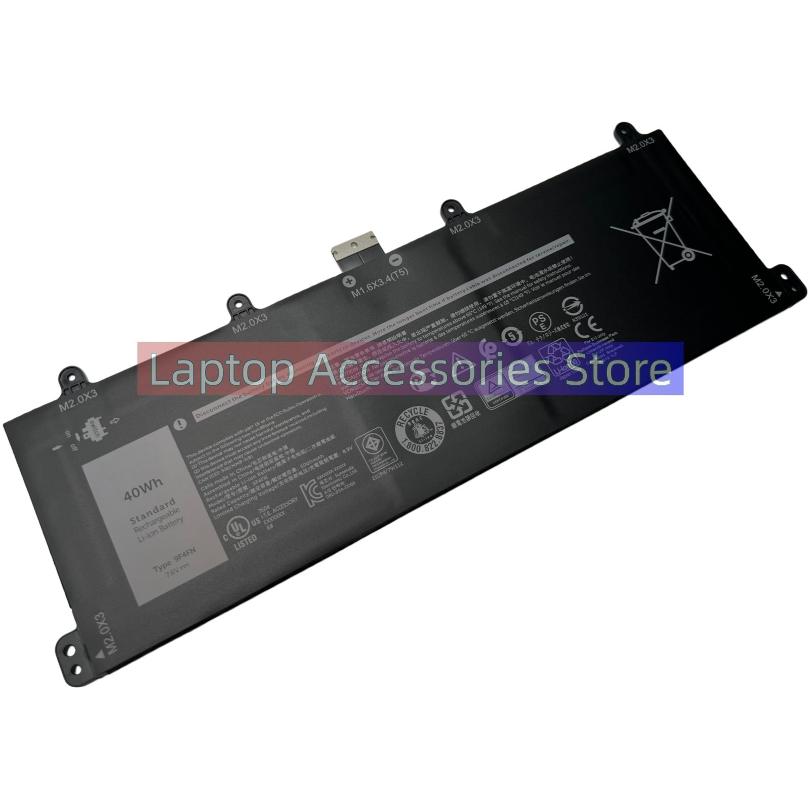 New 9F4FN 09F4FN 2VKW9 Laptop Battery for Dell Latitude 7320 2-in-1 2ICP4/79/112