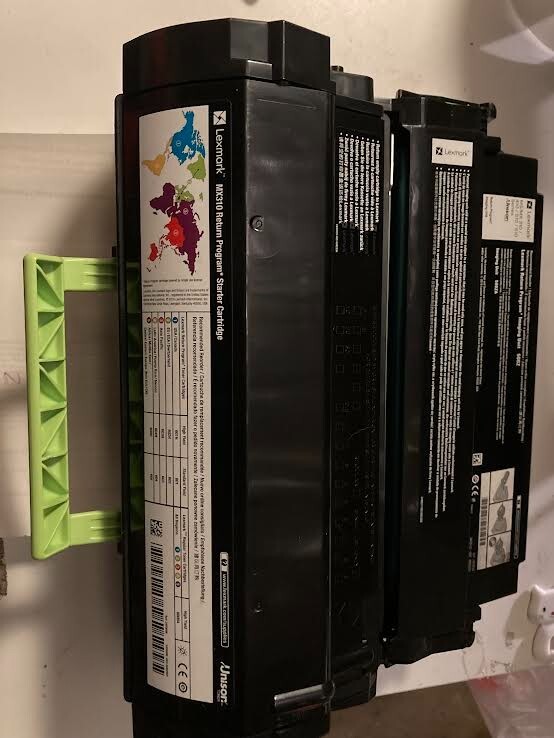 Genuine Lexmark MX310dn MX410 MX510 MX611 Toner and Drum 50F0ZA0