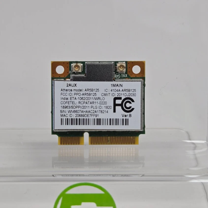 Atheros AR5B125 802.11b/g/n Wireless Card AR5B125