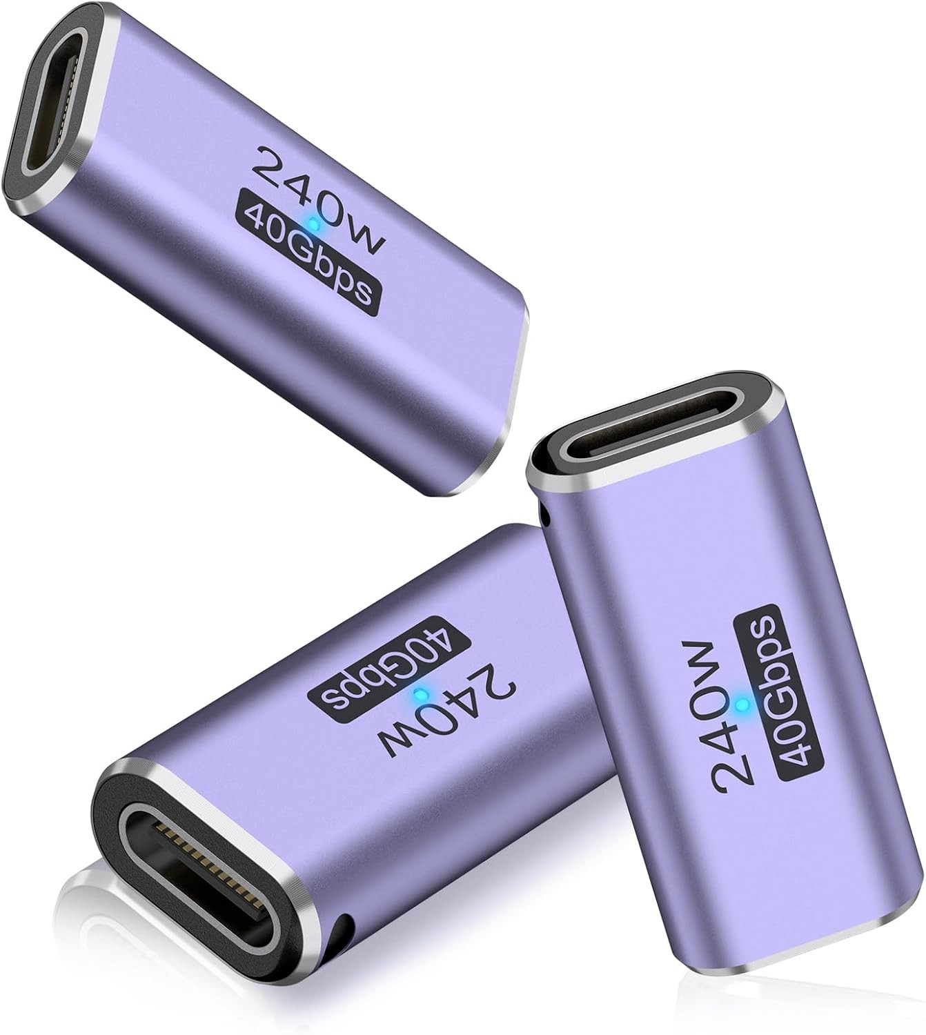 3 Pack USB C Coupler, USB Type C Female to Female Adapter Extender