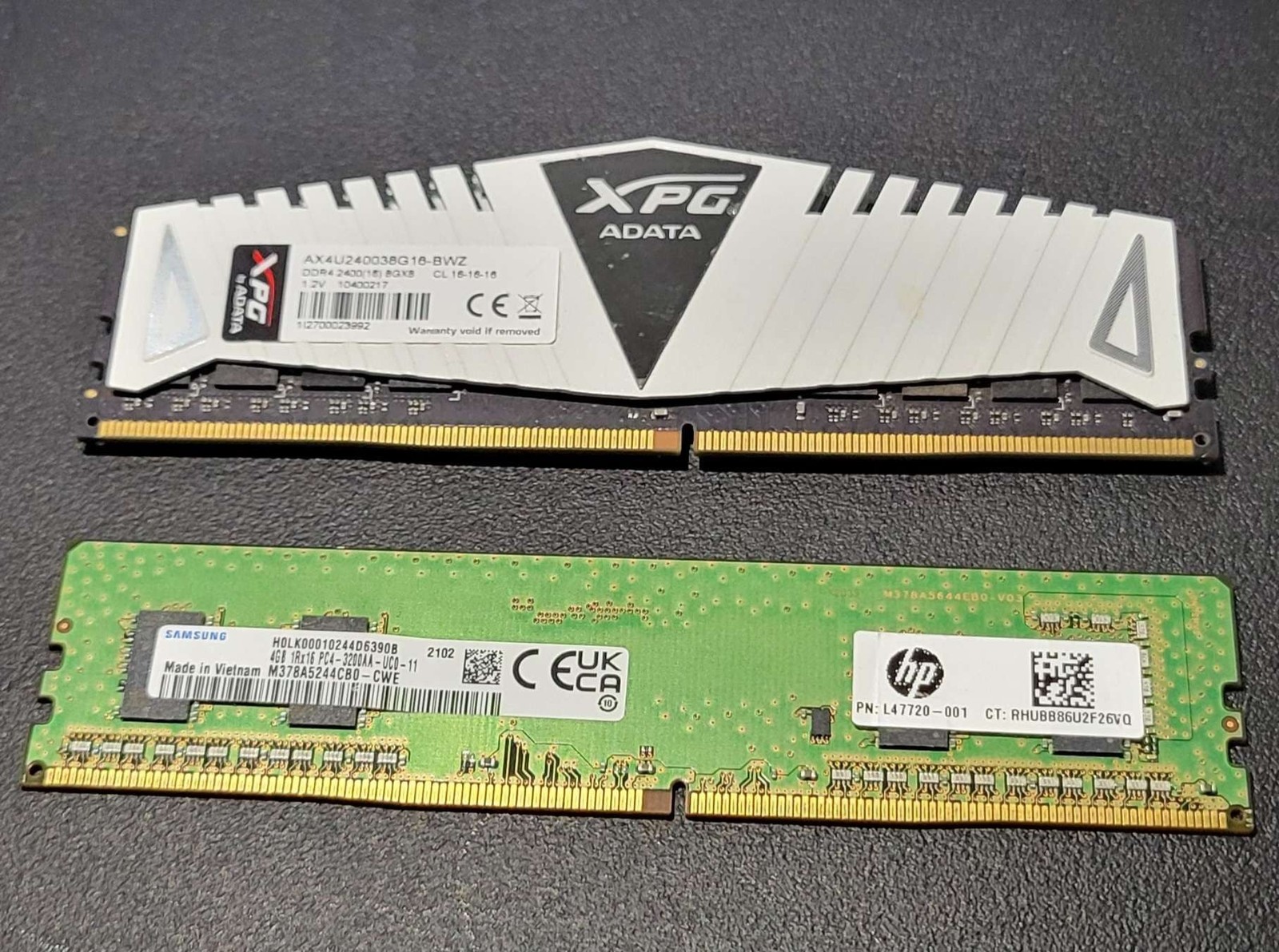 ADATA XPG & Samsung HP RAM Lot DDR4 8GB 4GB