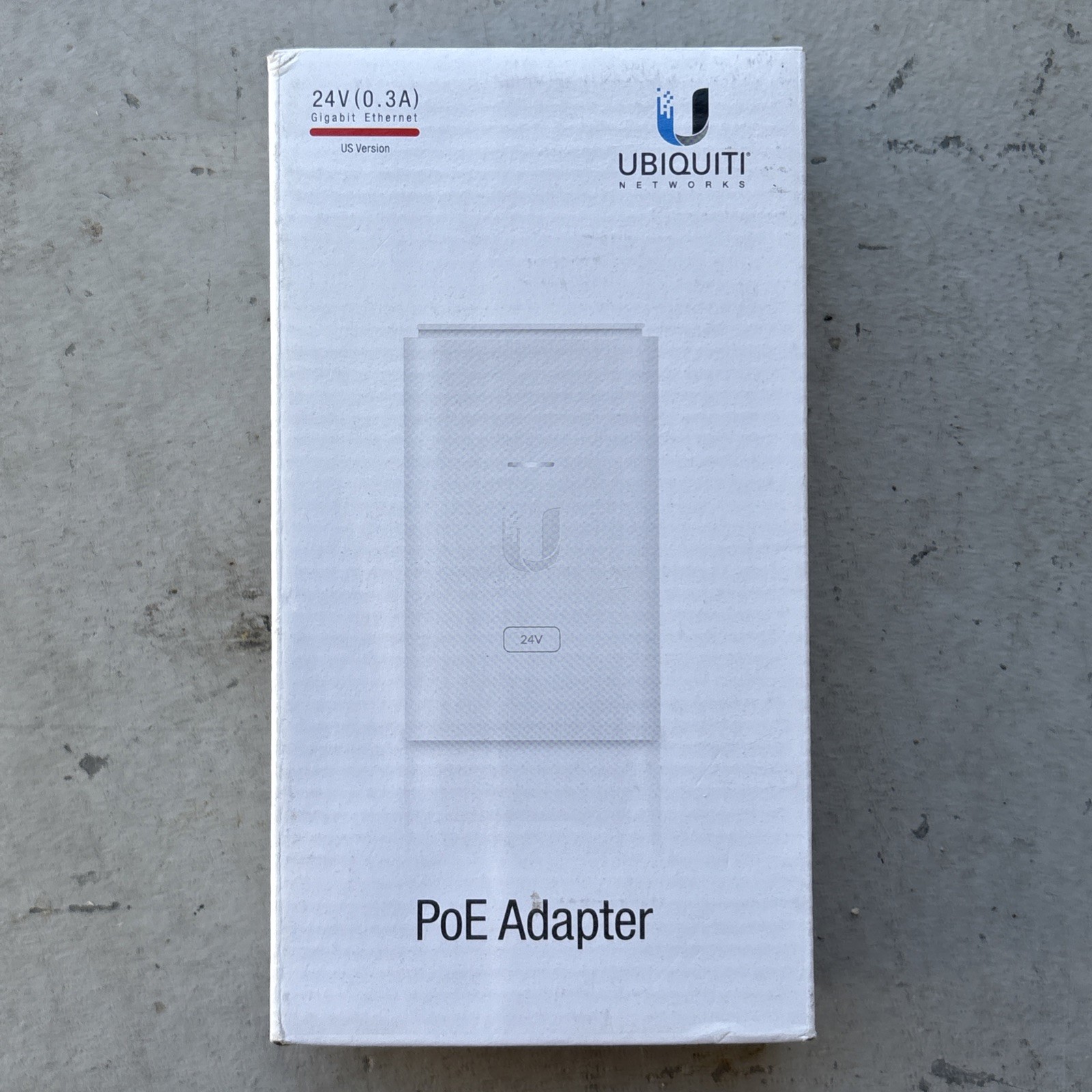 Ubiquiti Networks 24V 0.3A Gigabit PoE Adapter POE-24-7W-G-WH