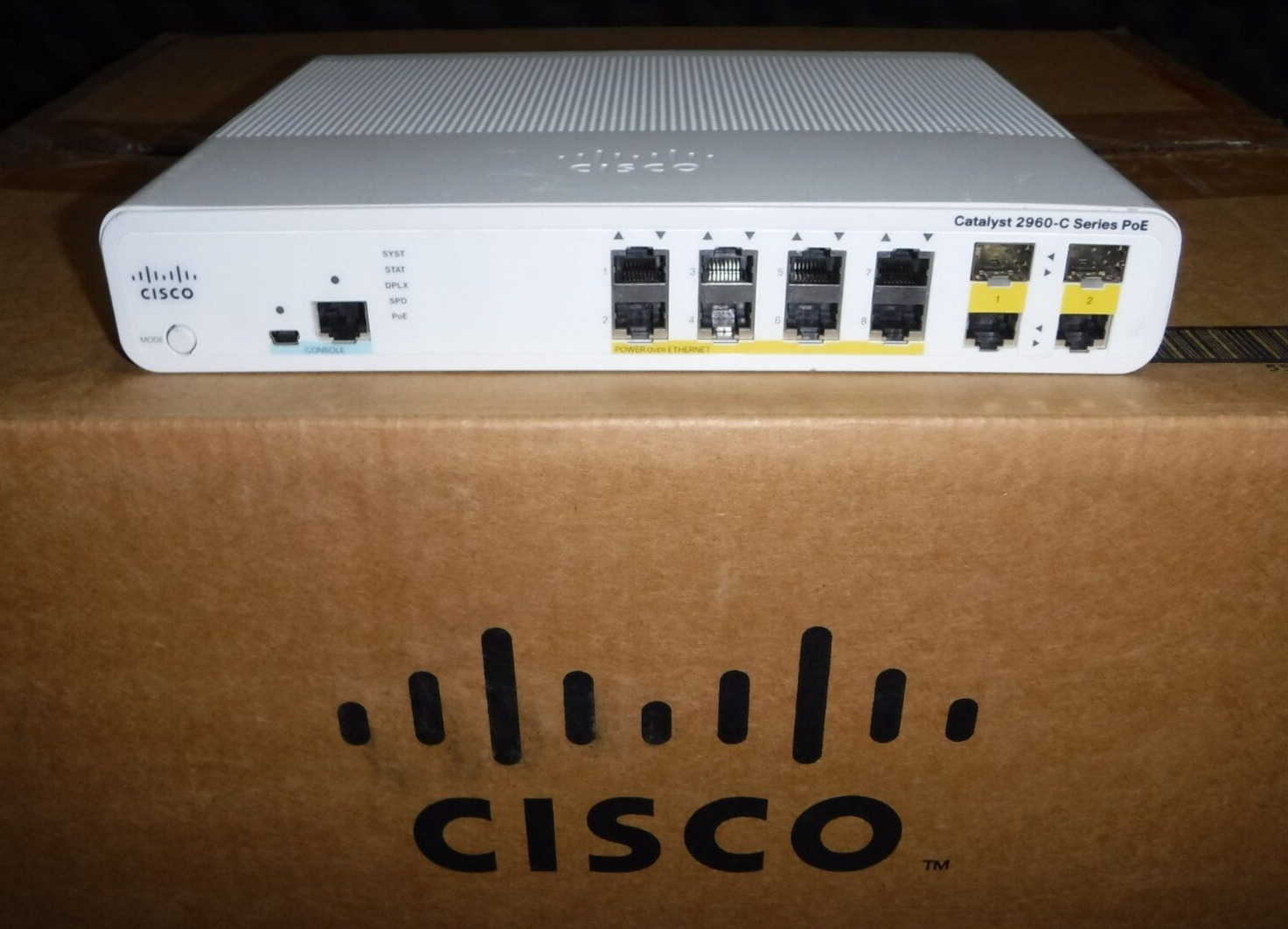 Cisco Catalyst WS-C2960C-8PC-L Switch 15.2 IOS 2960 Rack Mounts 3-Year Warranty