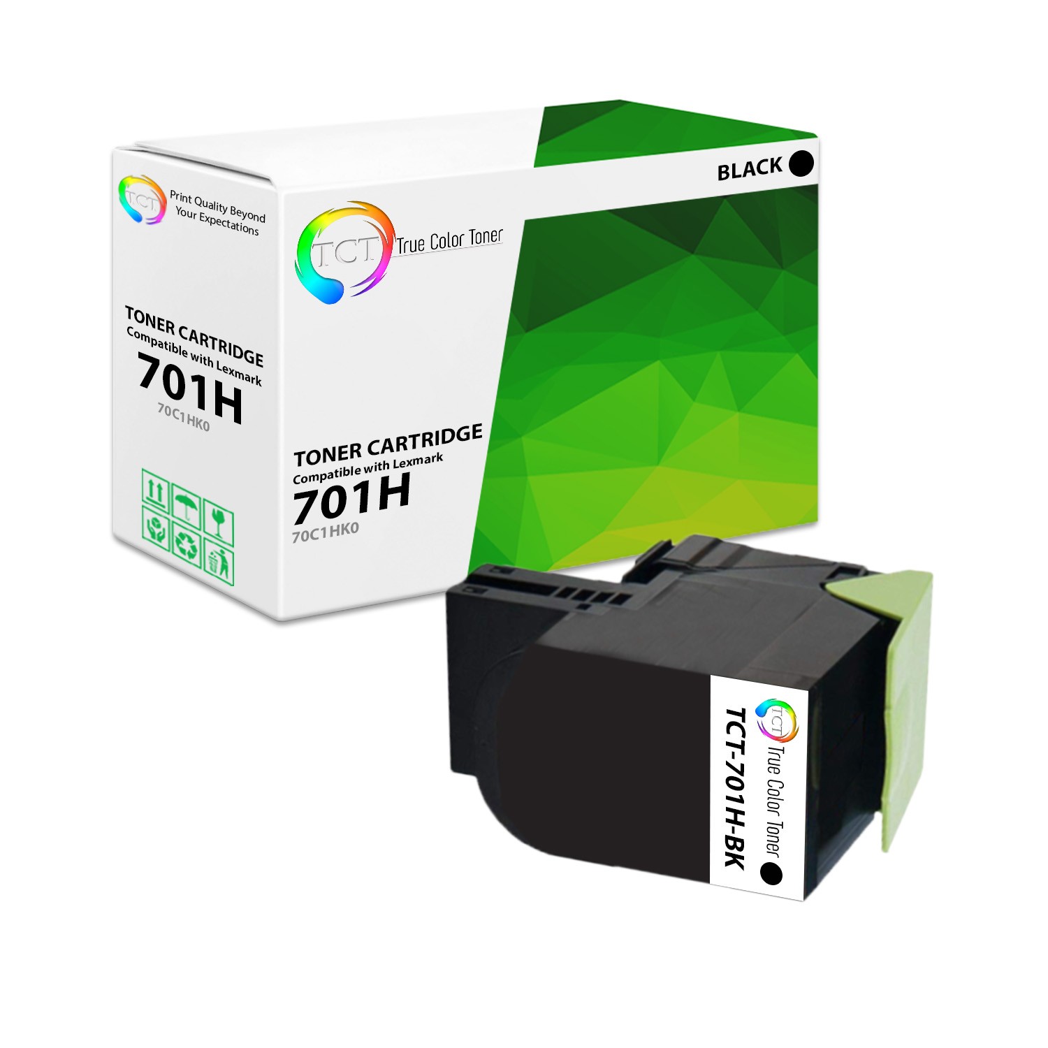 TCT 701H 70C1HK0 Black For Lexmark CS310 CS410 CS510 Prem Compatible Toner