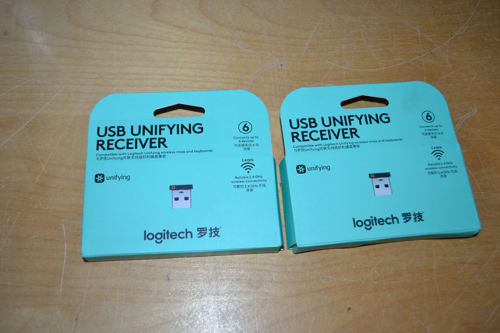 Logitech USB Unifying Receiver - 2 Pack For Personal Computer  ~  J