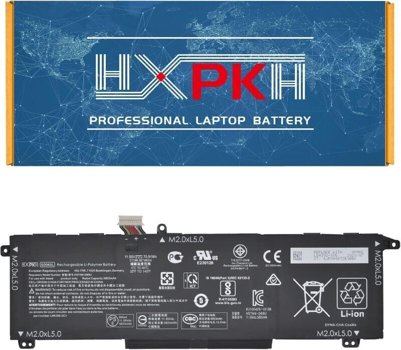 PG06XL Battery For HP Omen 15-DH 15T-DH000 DH0XXX DH1019NR HSTNN-DB9F 69Wh US