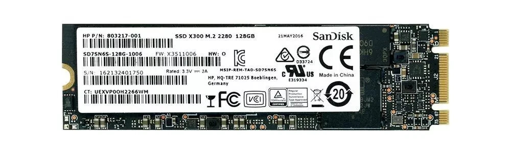 OEM SANDISK SSD X300 128GB TLC SATA III M.2 SD7SN6S-128G-1006 803217-001