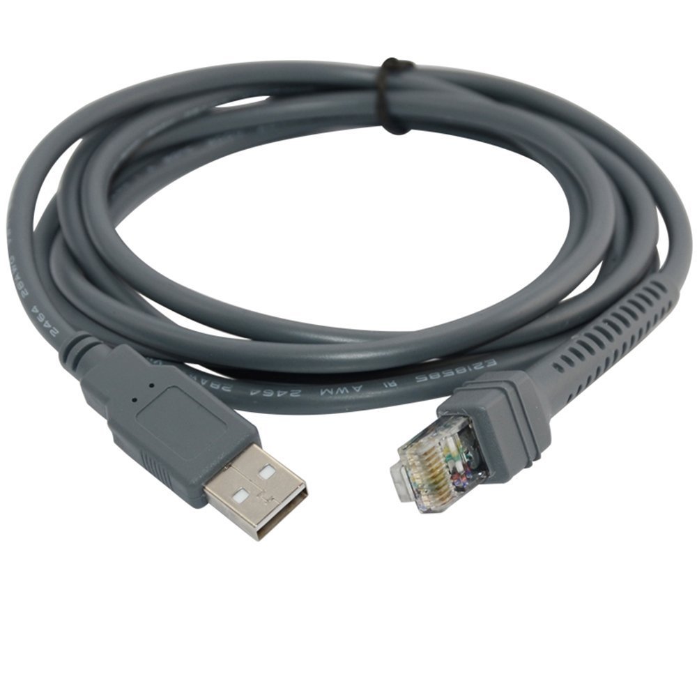 6ft/2M USB Cable for Symbol Barcode Scanner LS1203 LS2208 LS4208 CBA-U01-S07ZAR