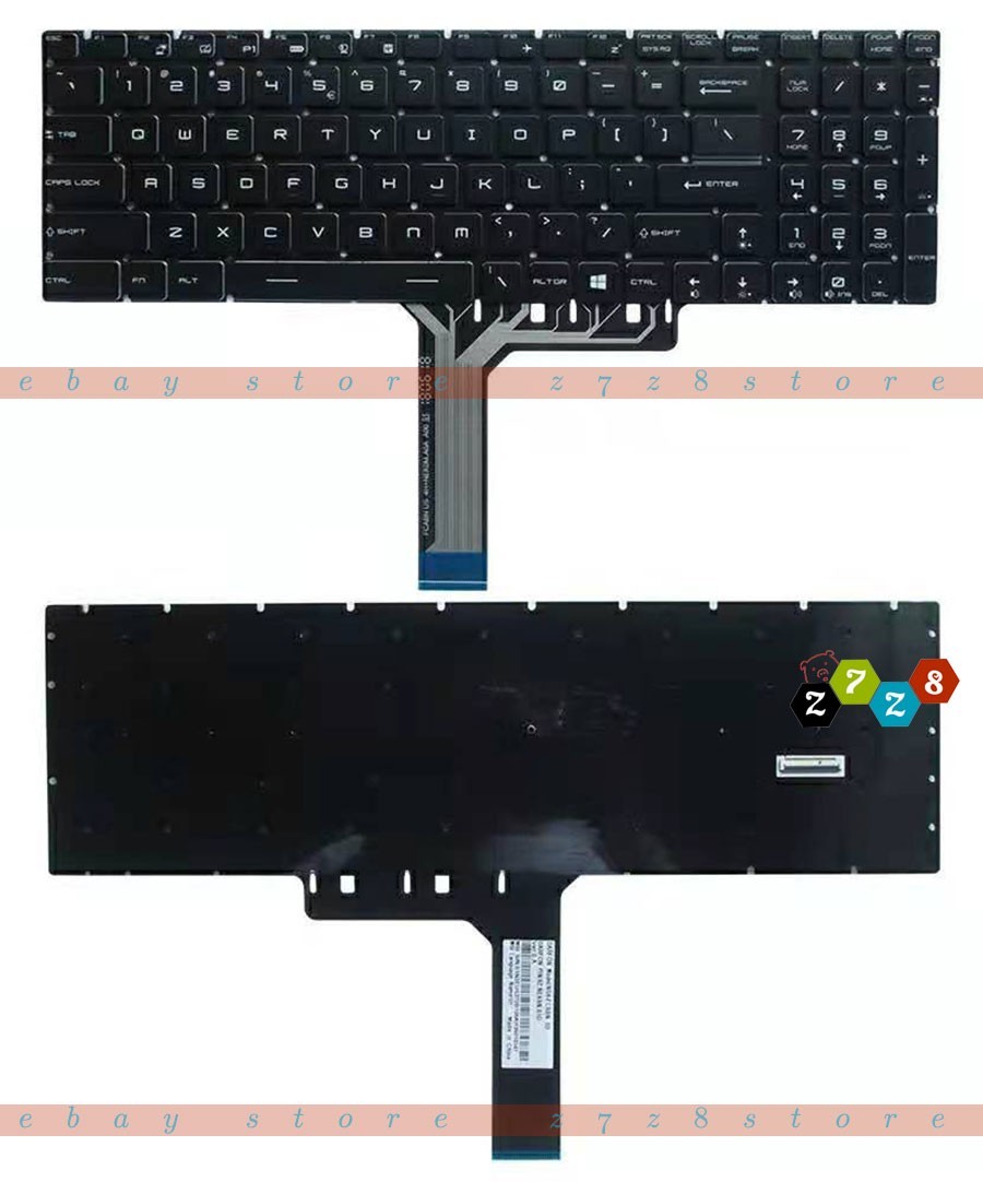 New Per-Key RGB Backlit US Keyboard for MSI GE65 MS-16U1 MS-16U2 MS-16U6 MS-16U5
