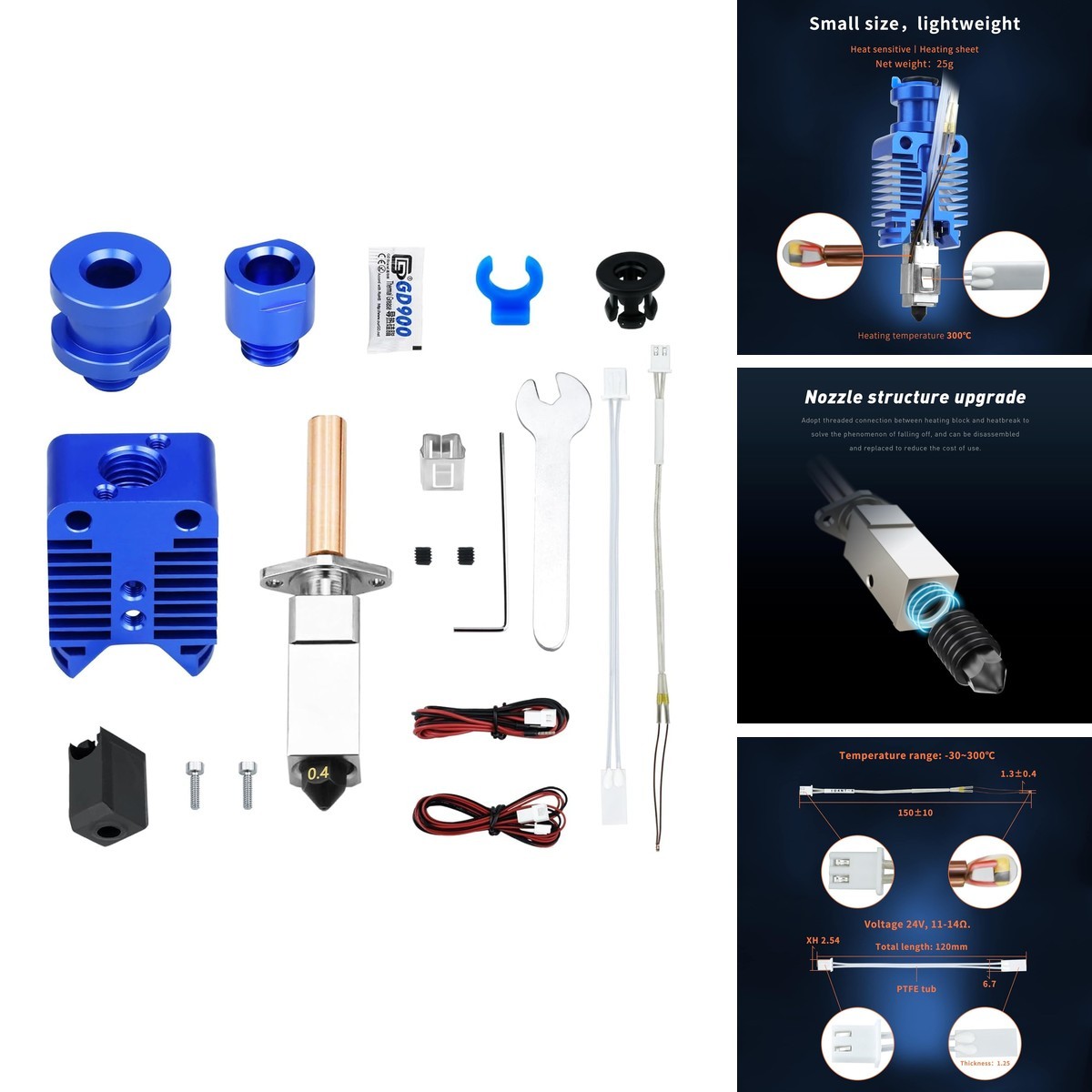 Xirbbo Ender 3 Hotend for Voron 2.4 Cr10 Ender 5 Pro Ender 6 Rapido Dragon