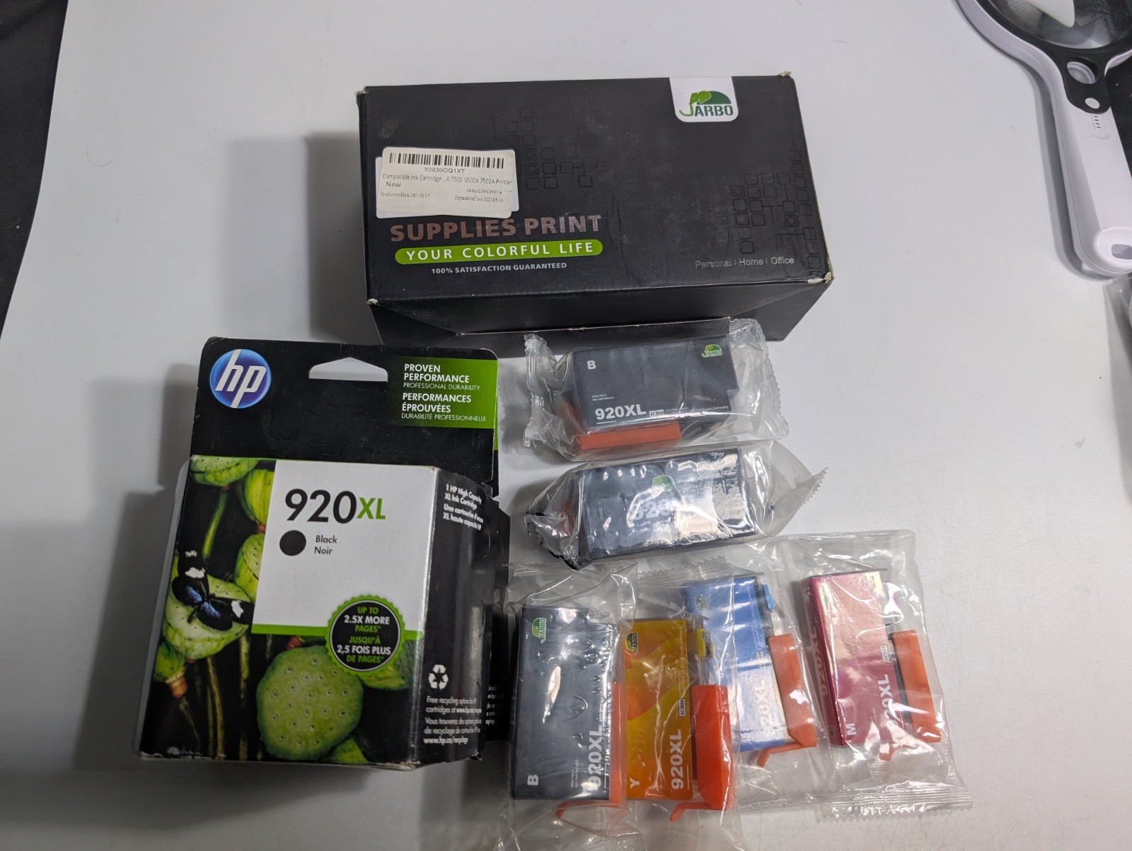 New Jarbo HP 920XL Supplies Print Ink - 5 Pack , 2Yellow 1Magenta 1Cyan 1Black