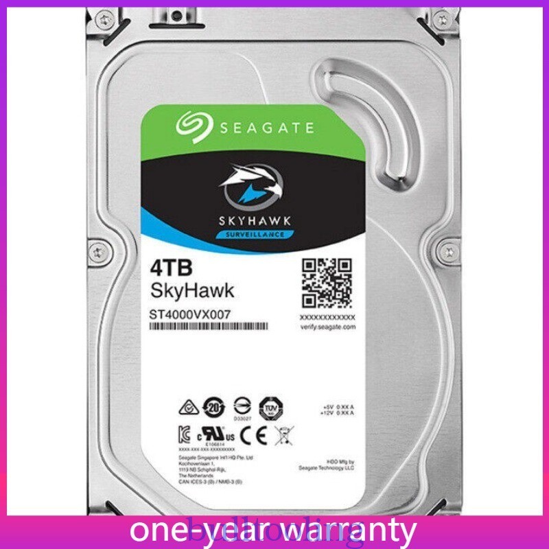 SkyHawk Seagate ST4000VX007 4TB SATA 3.5" 7200RPM 6G HDD Surveillance Hard Drive