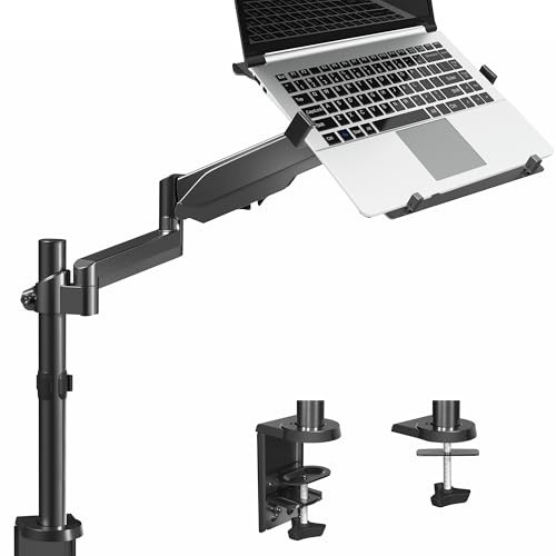 Universal Adjustable 10 to 15.6 inch Laptop Mount for Desk, Single Tension