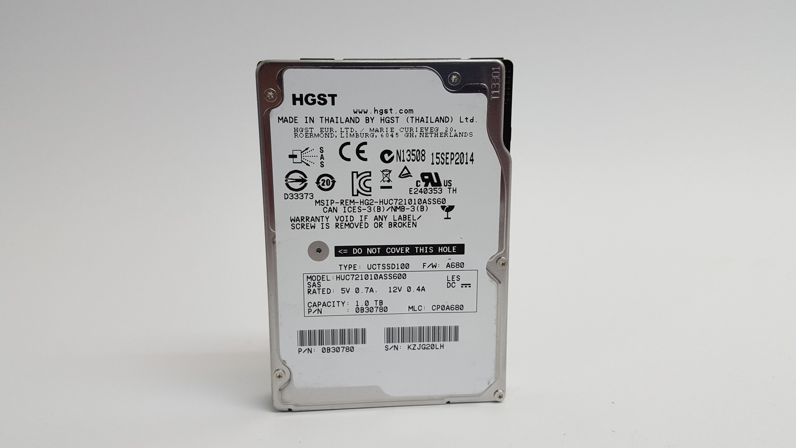 HGST  Ultrastar HUC721010ASS600 1 TB SAS 2 2.5 in Enterprise Drive