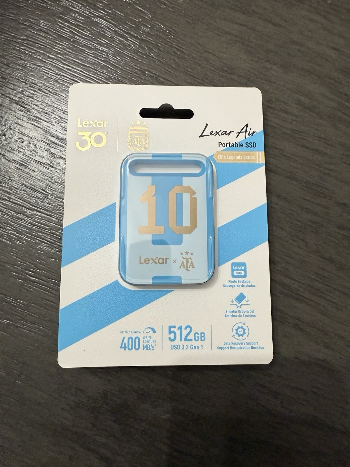 Lexar SL260 Air Elite Legends Series 512GB USB 3.2 Gen 1 Type-C Portable SSD