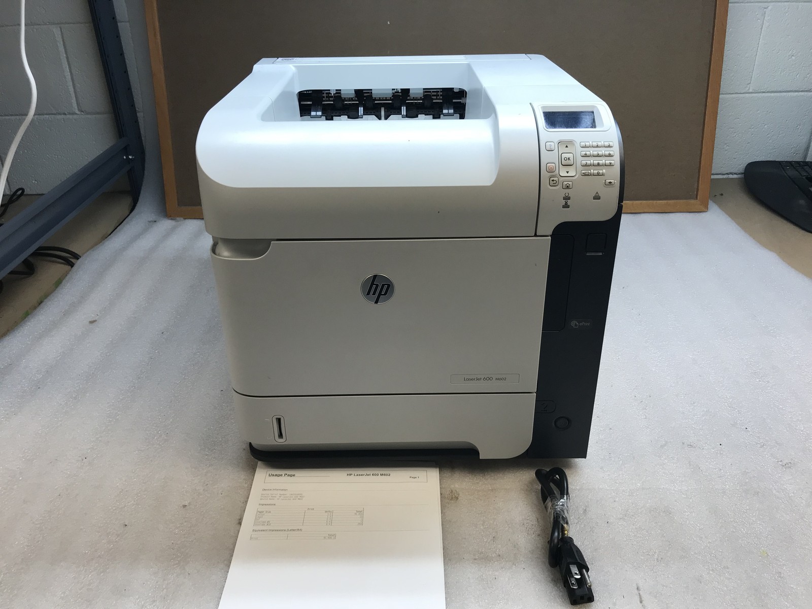 HP LaserJet Enterprise M605 Laser Printer 92k Pg Ct w/ Low Toner