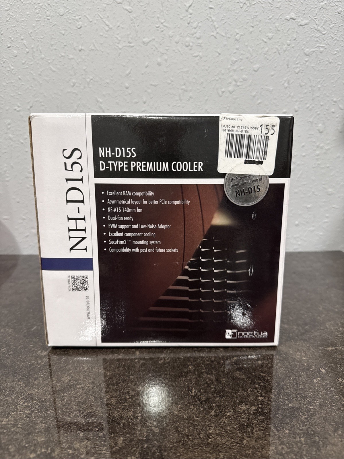 New Noctua NH-D15S Premium Dual-Tower CPU Cooler with Brown NF-A15 PWM 140mm Fan