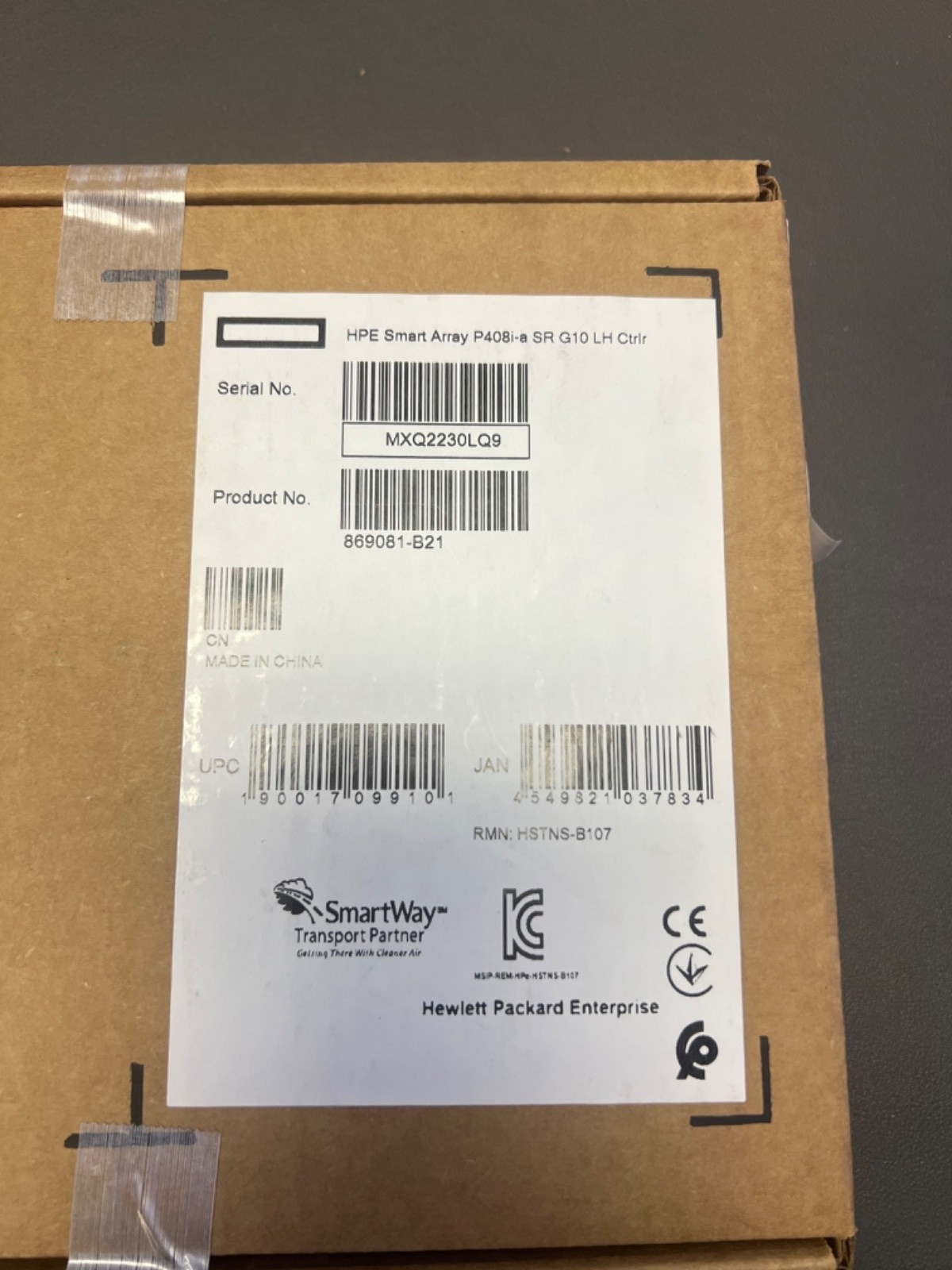 869081-B21 NEW SEALED HPE Smart Array P408i-a SR Gen10