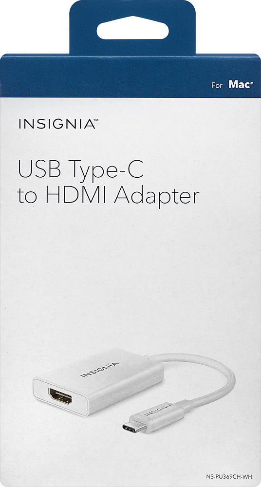 Insignia- USB Type-C-to-HDMI Adapter - White