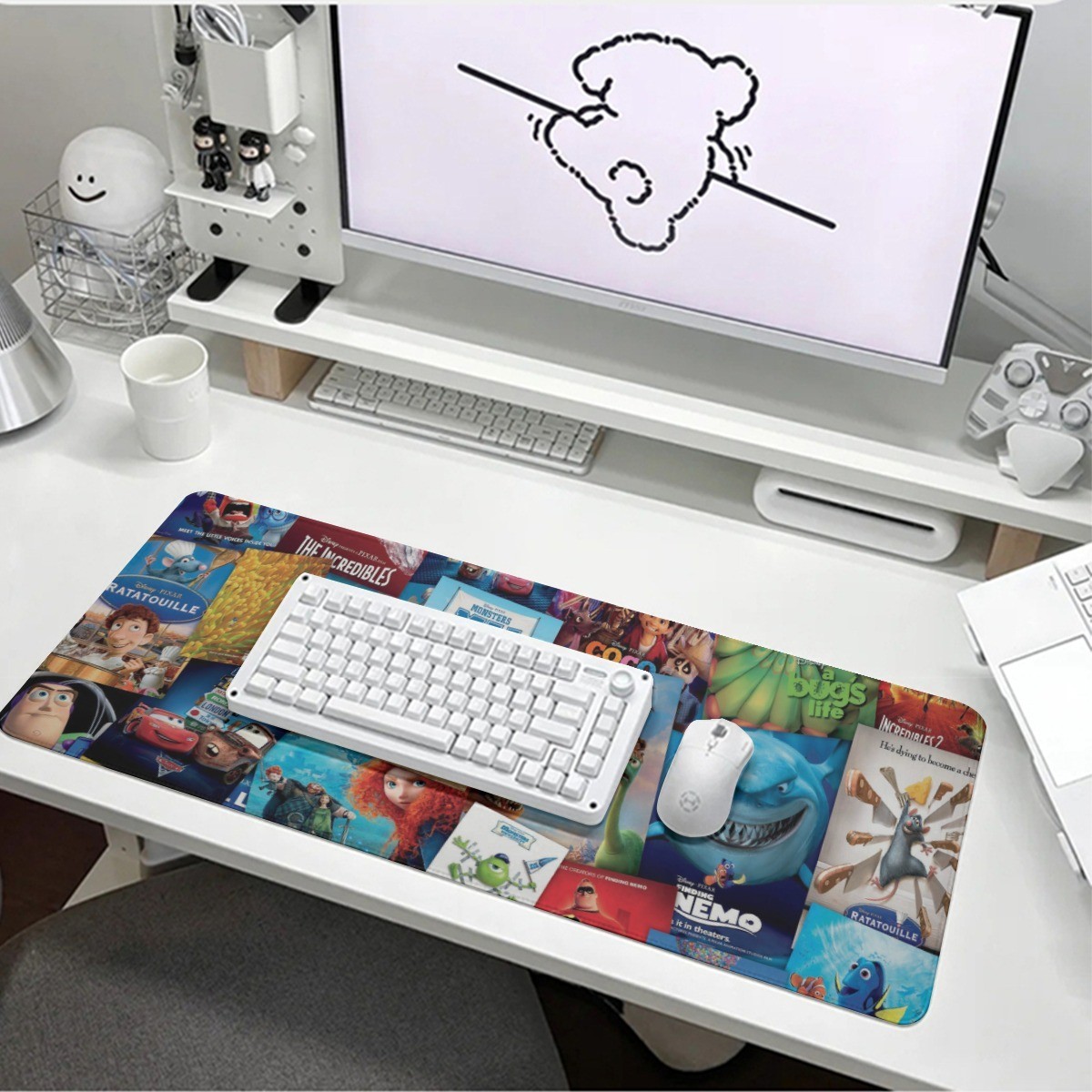 Disney Pixar's Collage Print Mouse Pads For Laptop Computer PC Gaming Office