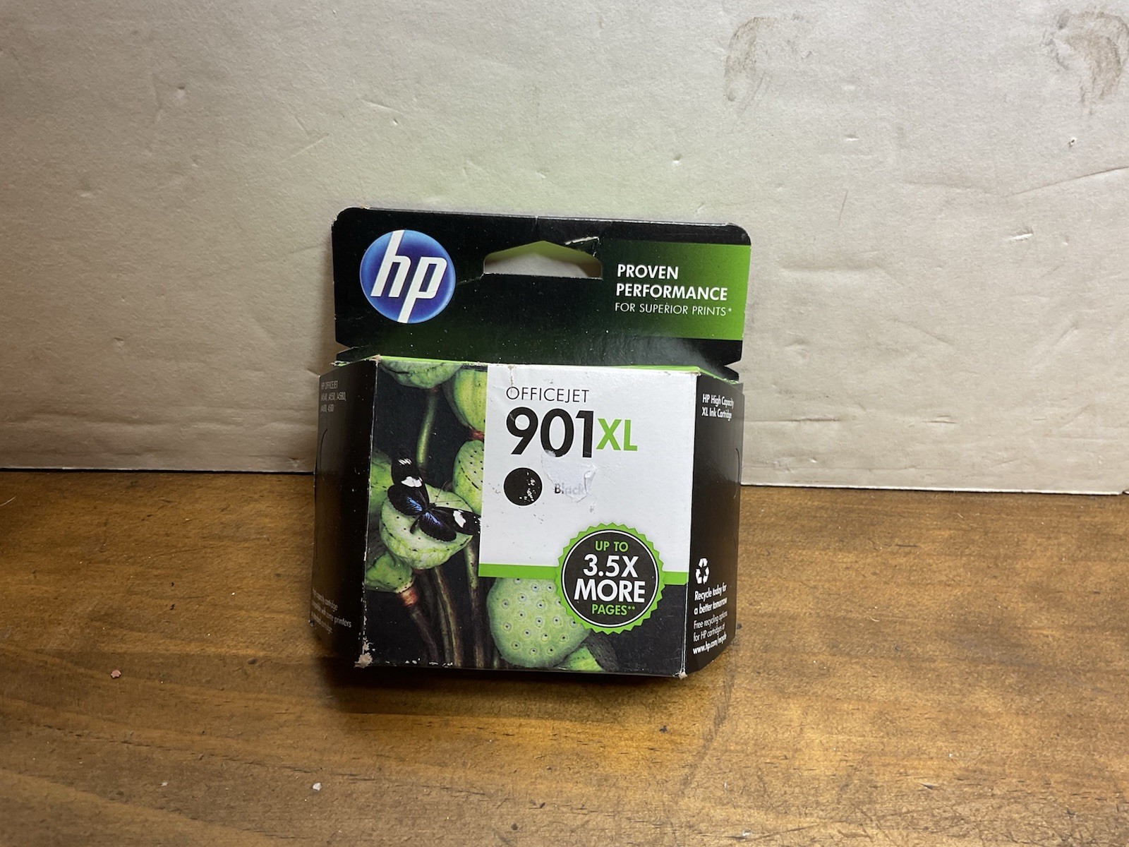 Genuine HP 901XL Black Ink Cartridge High Yield CC654AN OEM Sealed Box 2015