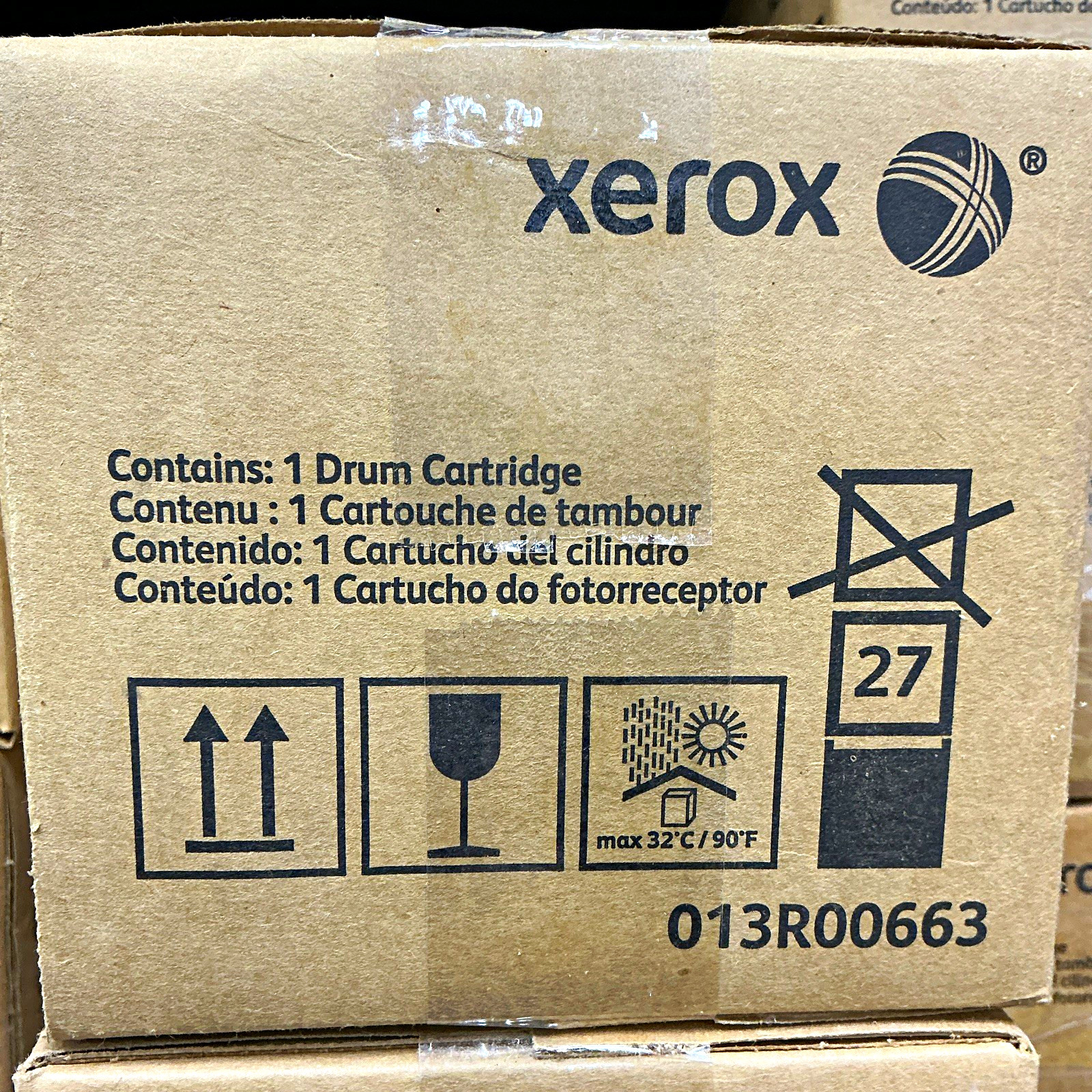 Xerox Black Drum Cartridge 013R00663 for Color 550/560/570 C60 C70