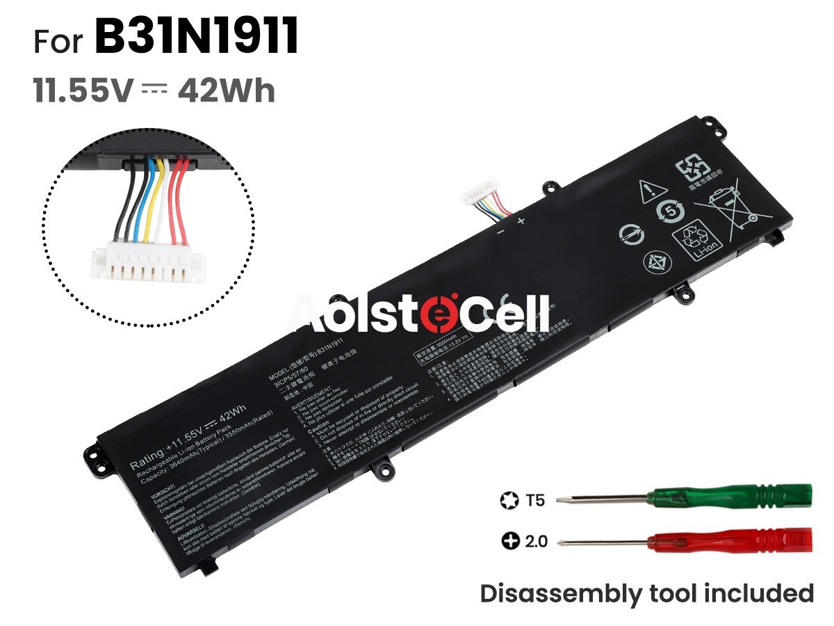 B31N1911 C31N1911  Battery For Asus VivoBook Flip X421EQ X421FA X421FF X421FL