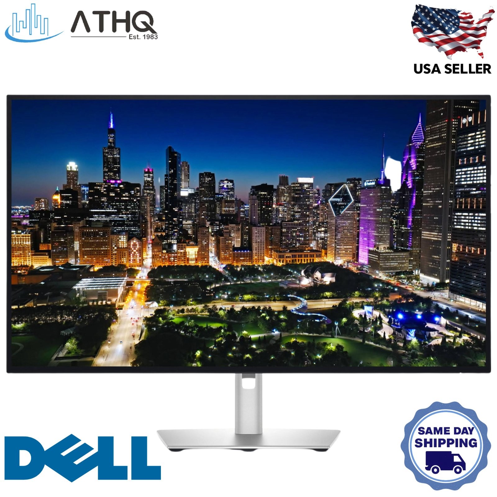 Dell UltraSharp U3225QE 32" 4K UHD 120Hz Thunderbolt Hub IPS Black Monitor NEW
