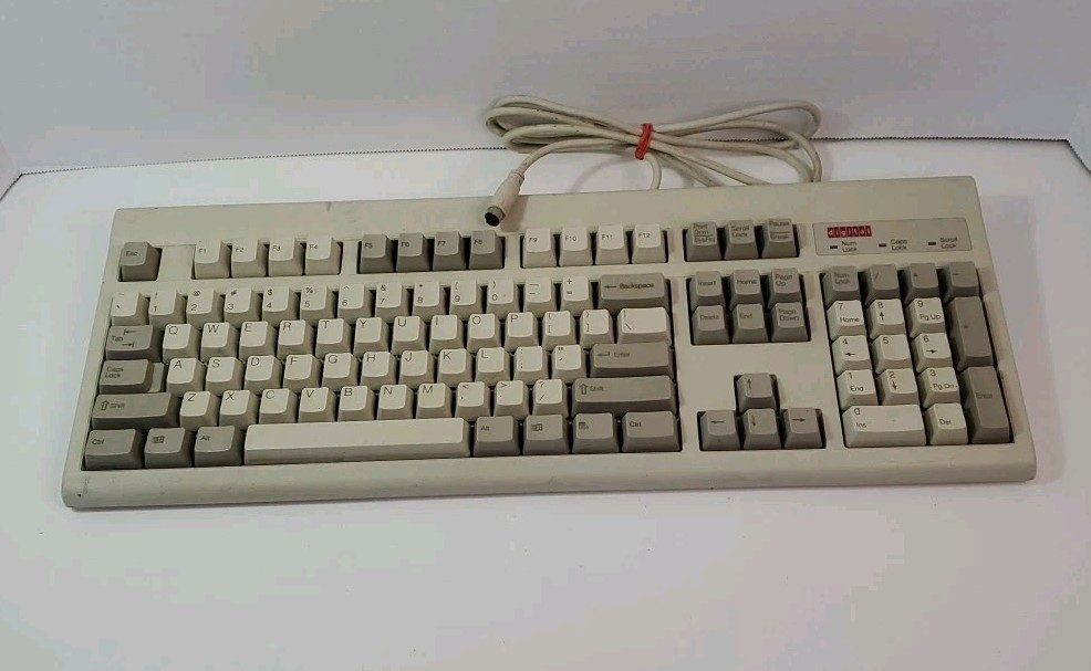 Rare Vintage Digital RT4958TW Wired PS/2 Standard Keyboard
