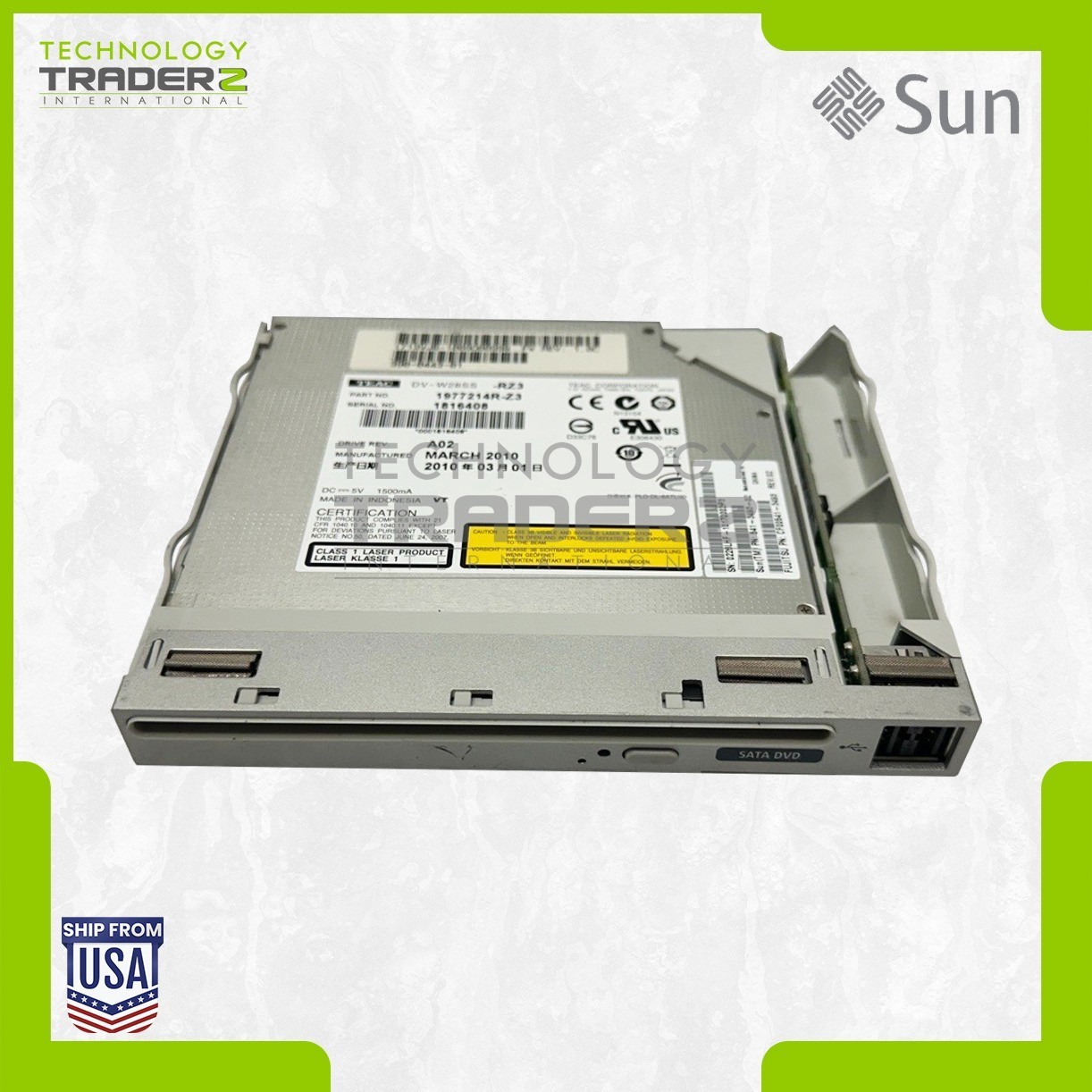 541-3493-02 Sun 8x DVD-RW/24x CD-RW SATA Internal Optical Drive 390-0443-01