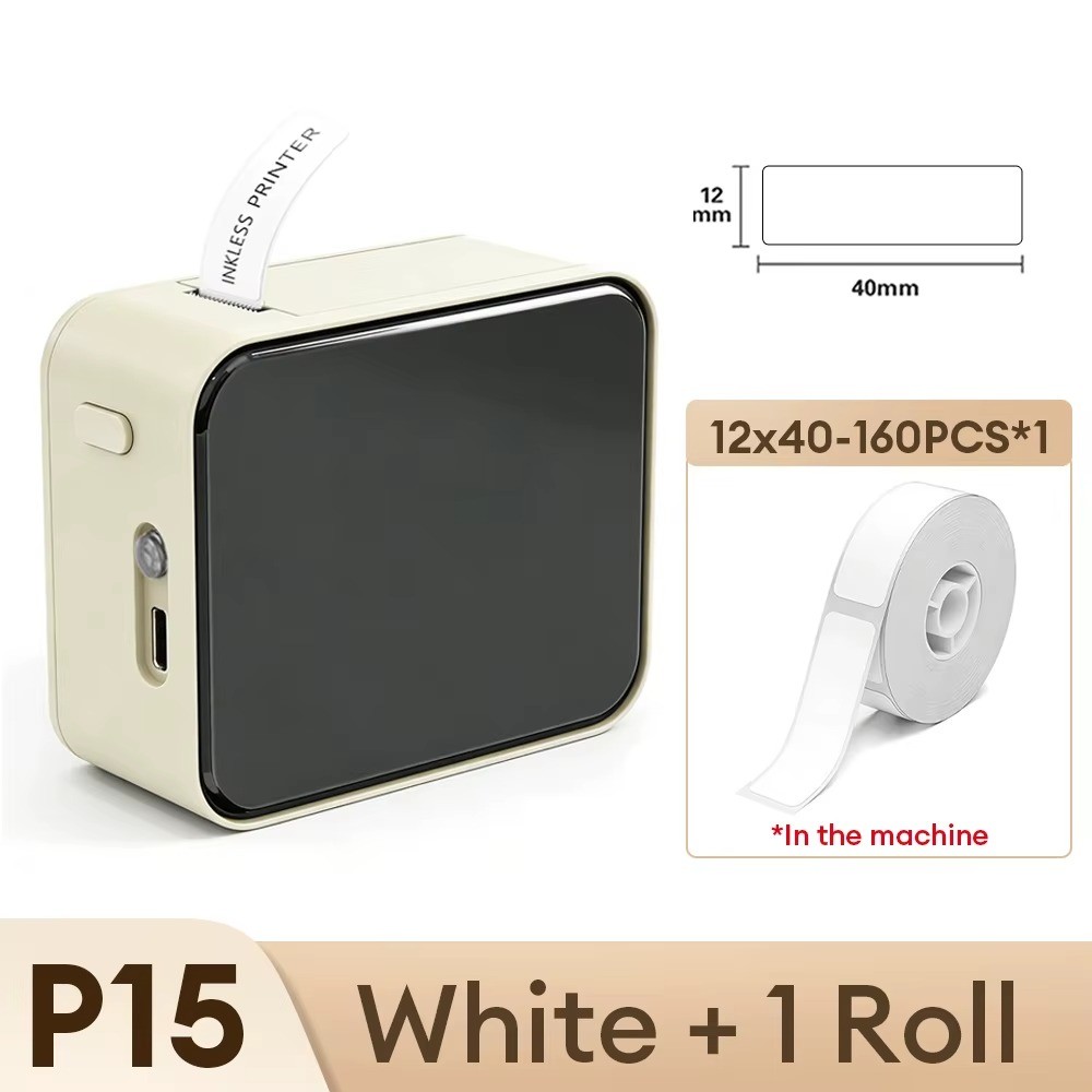 Marklife P15 Mini Bluetooth Thermal Label Printer Portable Sticker Maker