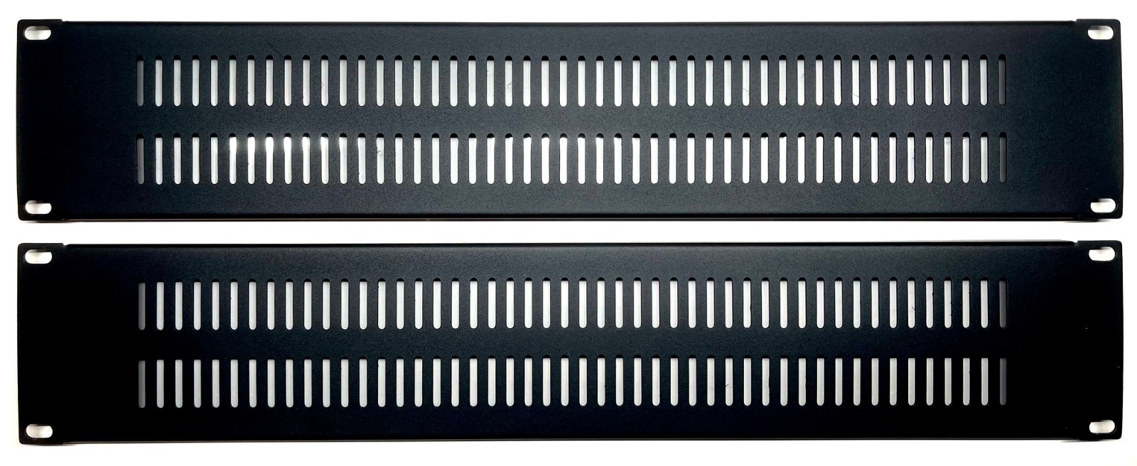 2 pack 2U Vented Blank Rack Mount Panel Spacer for 19" Server Cabinet w screws