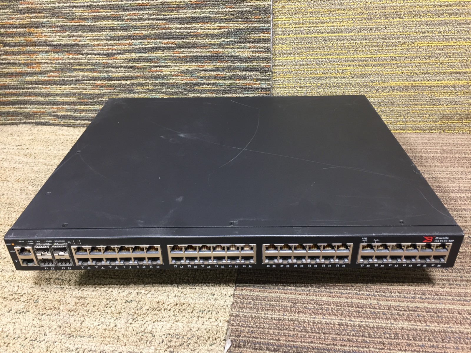 Brocade ICX6430-48P 48-Port Gigabit PoE+ Ethernet Managed Network Switch
