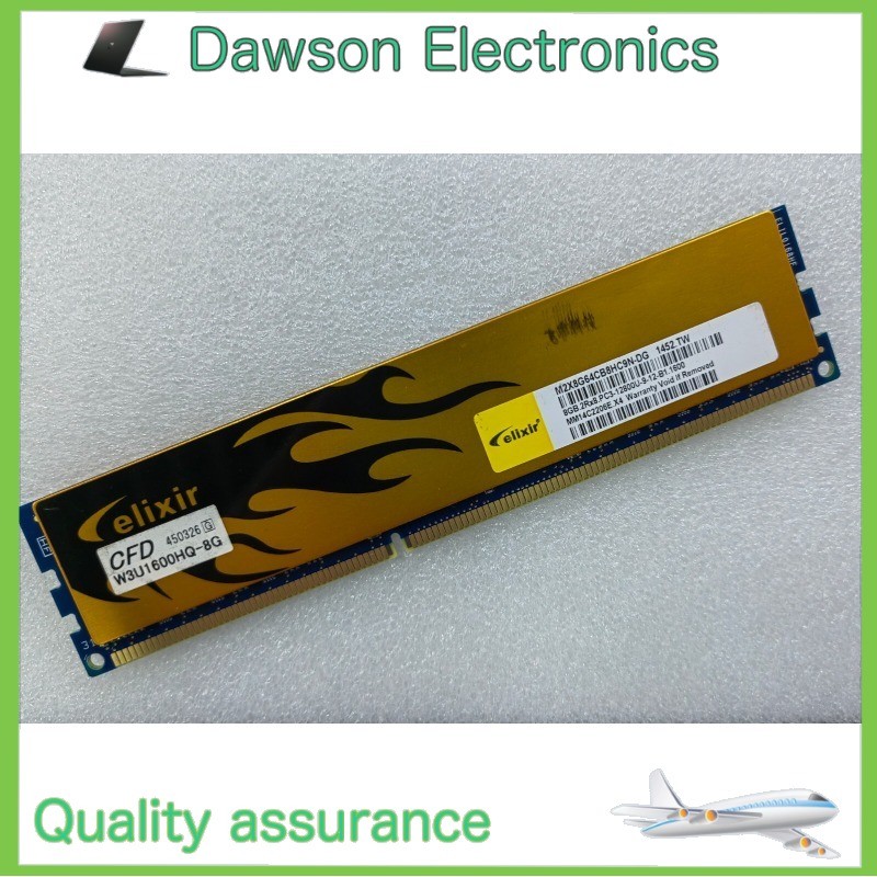 Used Nanya Elixir 8GB DDR3 1600 2Rx8 PC3-12800U 1.5v 240pin Desktop DIMM RAM