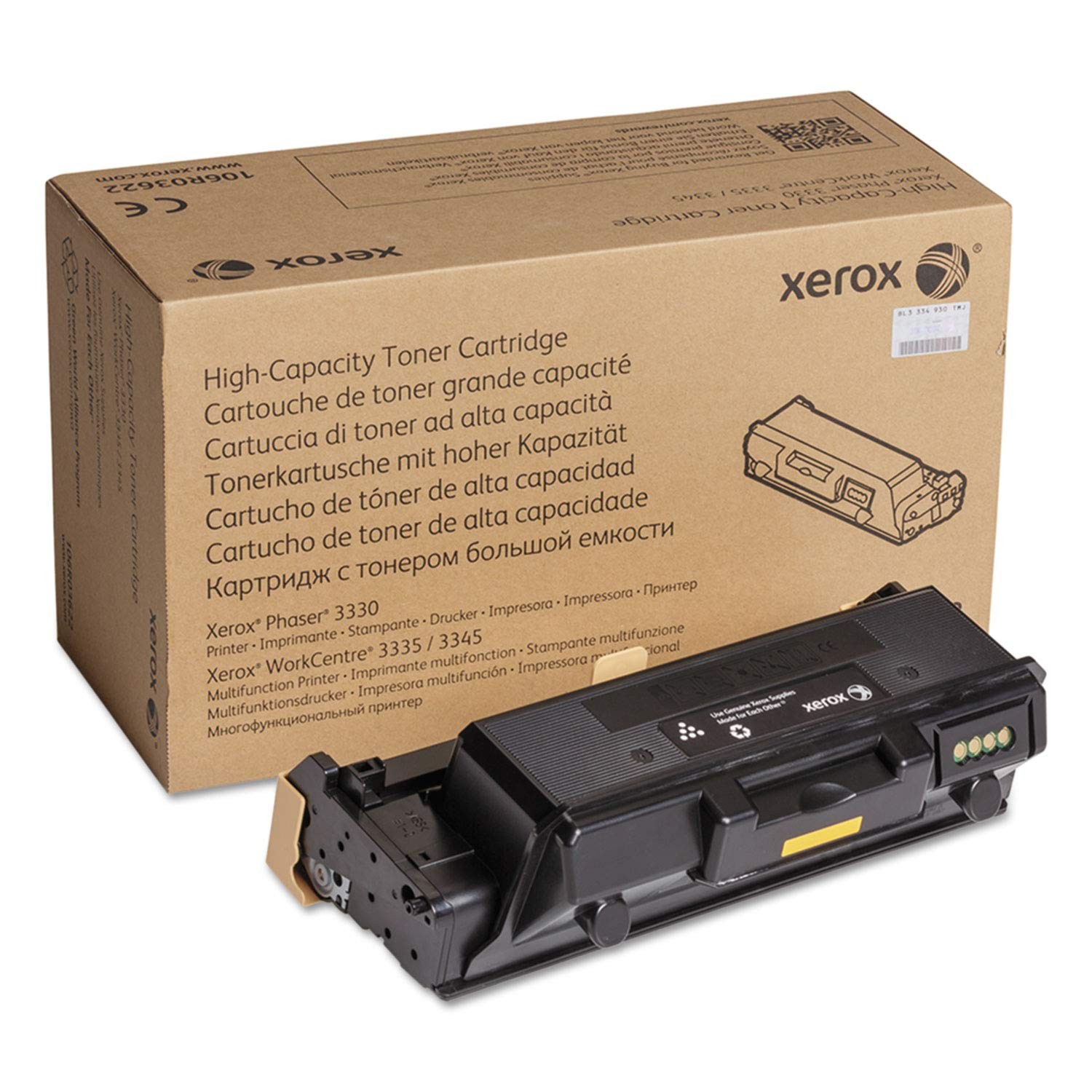 Genuine Xerox 106R03622 Black Toner, Brand New Sealed Box, We Ship Fast