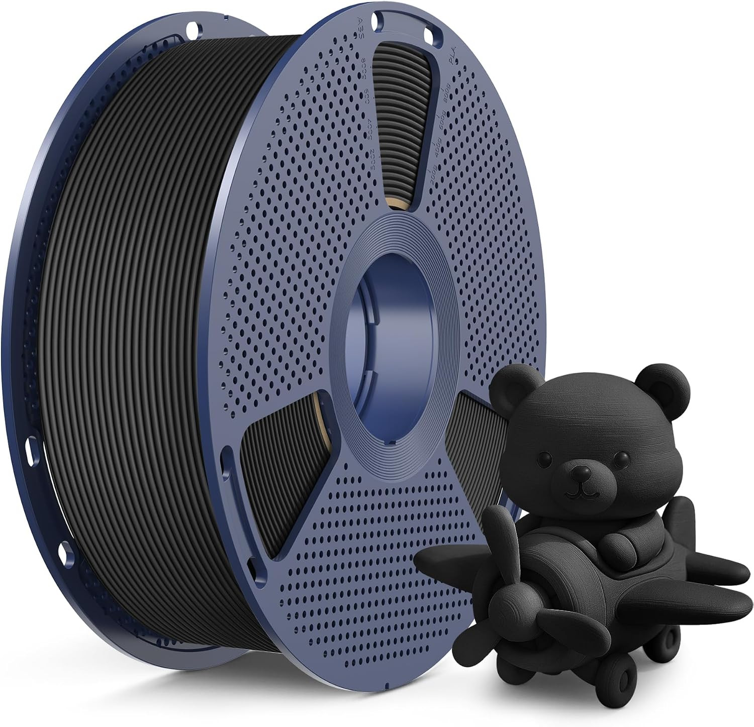 High Speed Matte PLA 3D Printer Filament 1.75Mm 1KG, Black